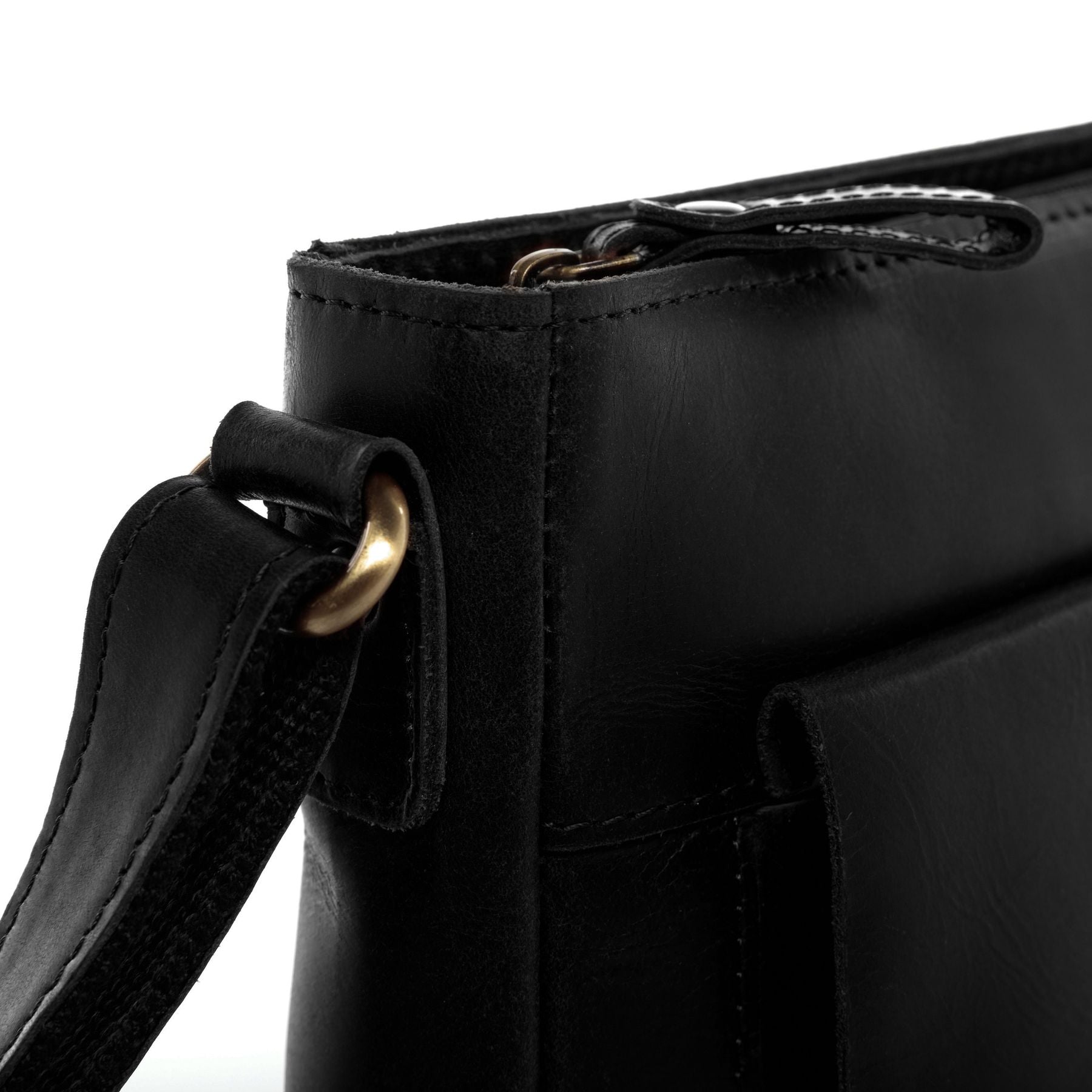 FERGÉ Schultertasche Leder braun PARIS Handtasche Leder 48273