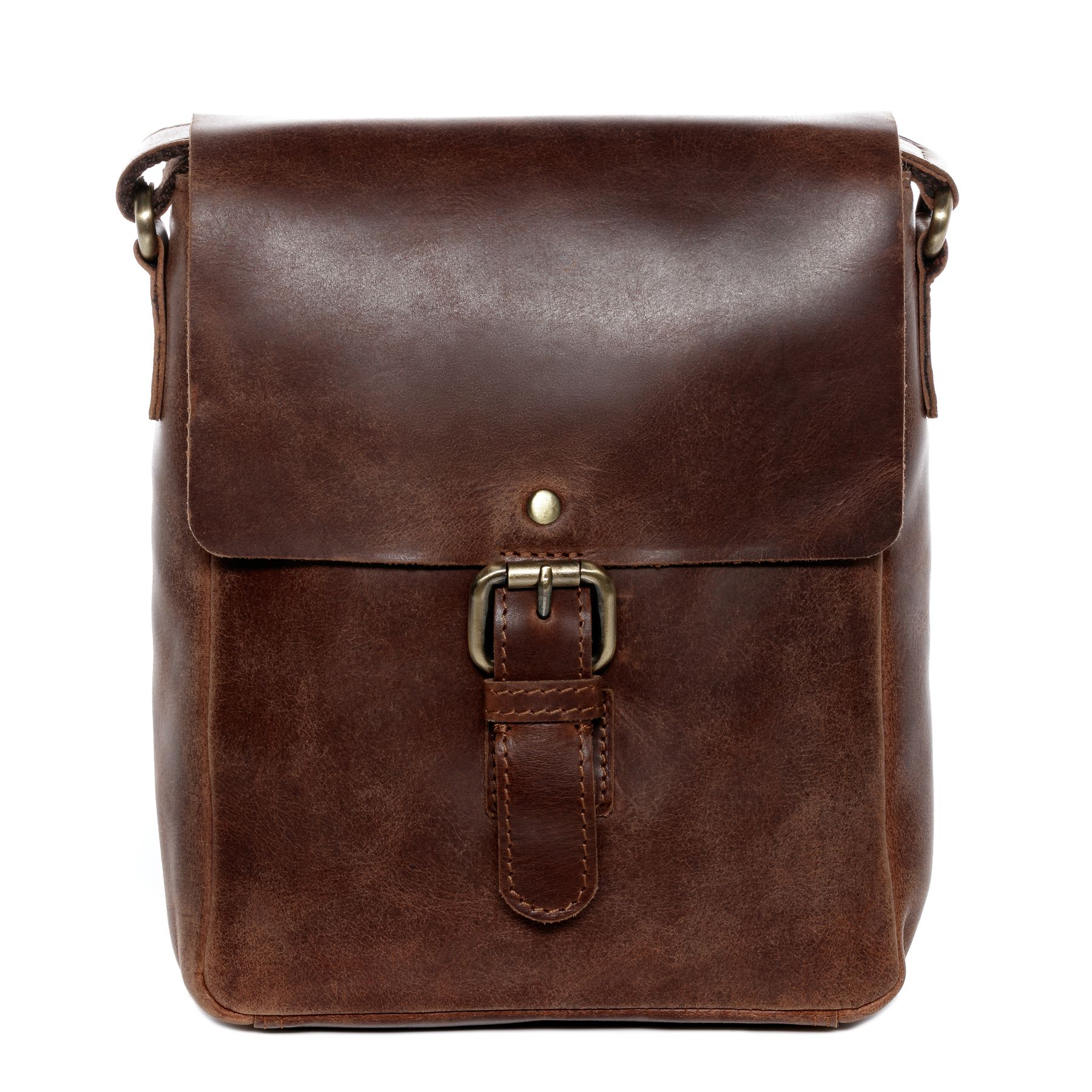 FERGÉ Umhaengetasche Leder ORLANDO braun Messenger Bag 48293