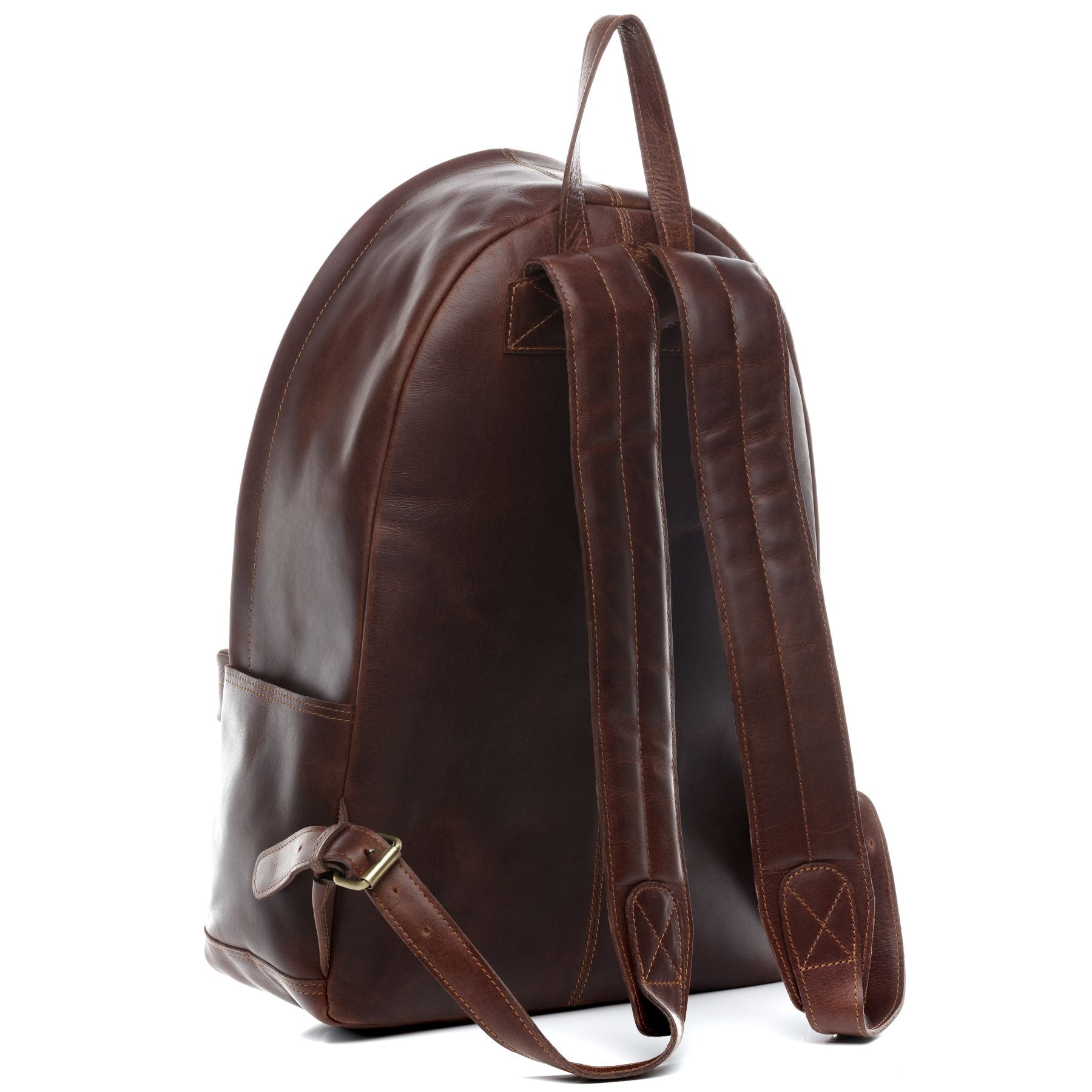 FERGÉ XL Rucksack Leder ARCHIE braun Fahrradrucksack 48493