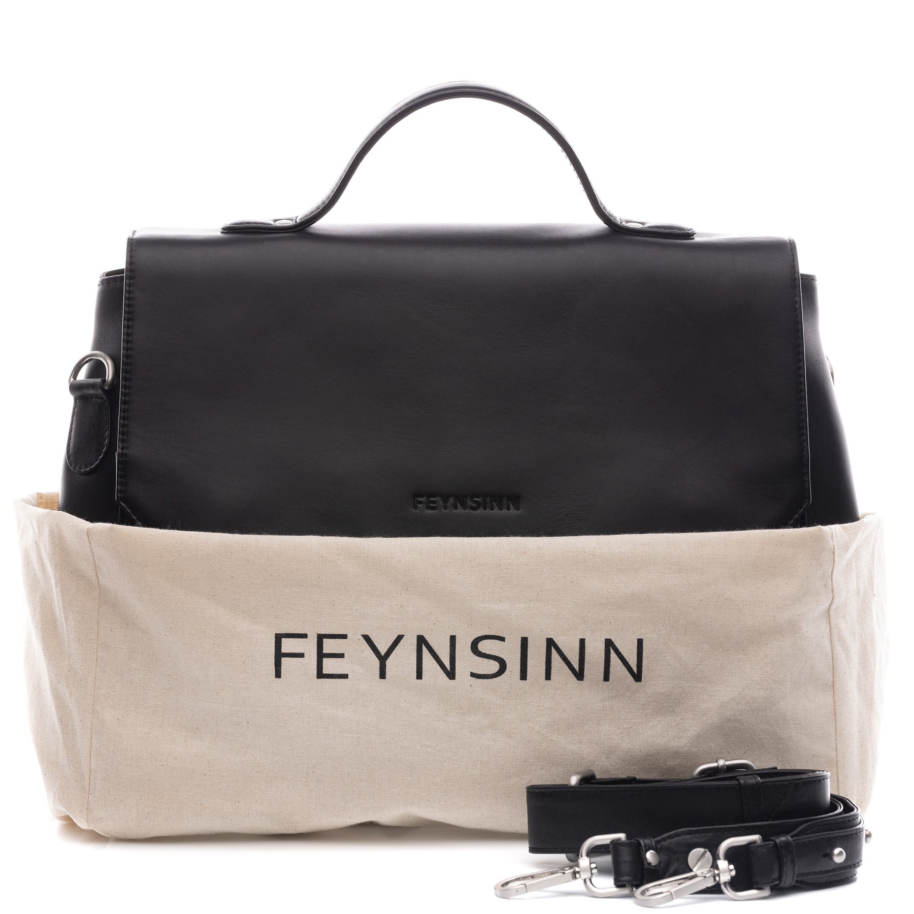 FEYNSINN BERLIN Businesstasche Leder ELLEN schwarz 44297