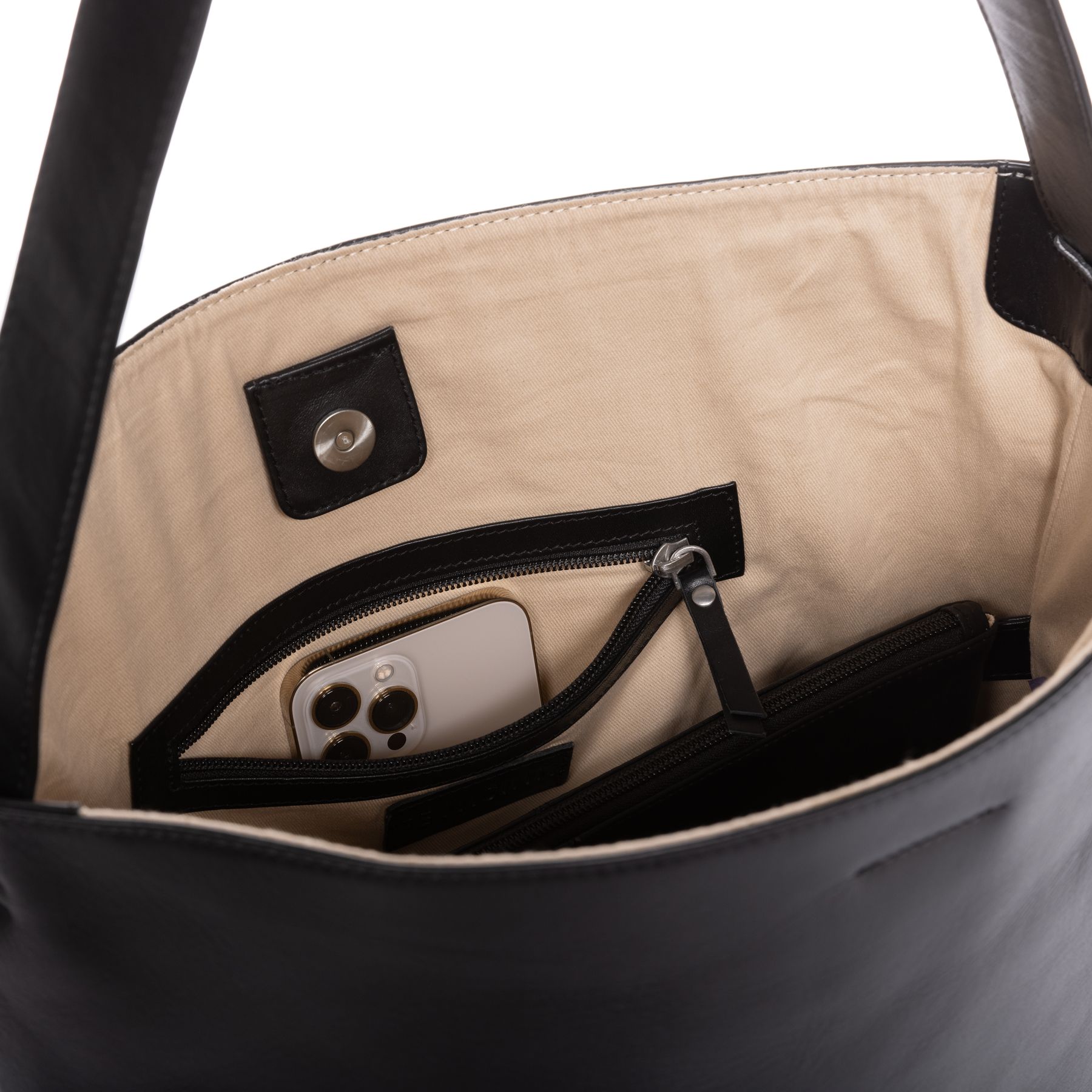 FEYNSINN BERLIN Hobo Bag Leder FINJA schwarz 41805