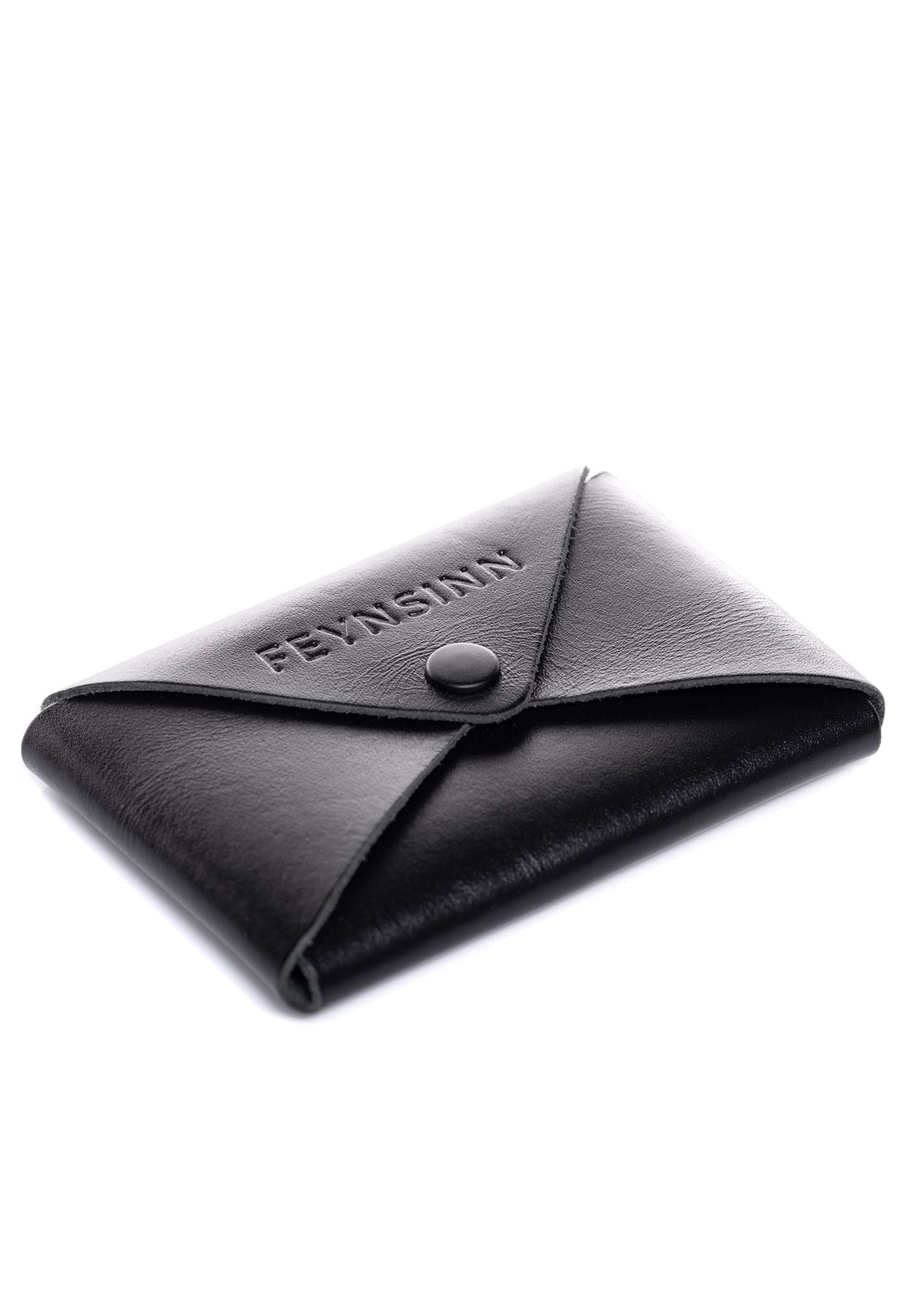 FEYNSINN BERLIN Business Karten Halter Leder klein SAMU schwarz 42226