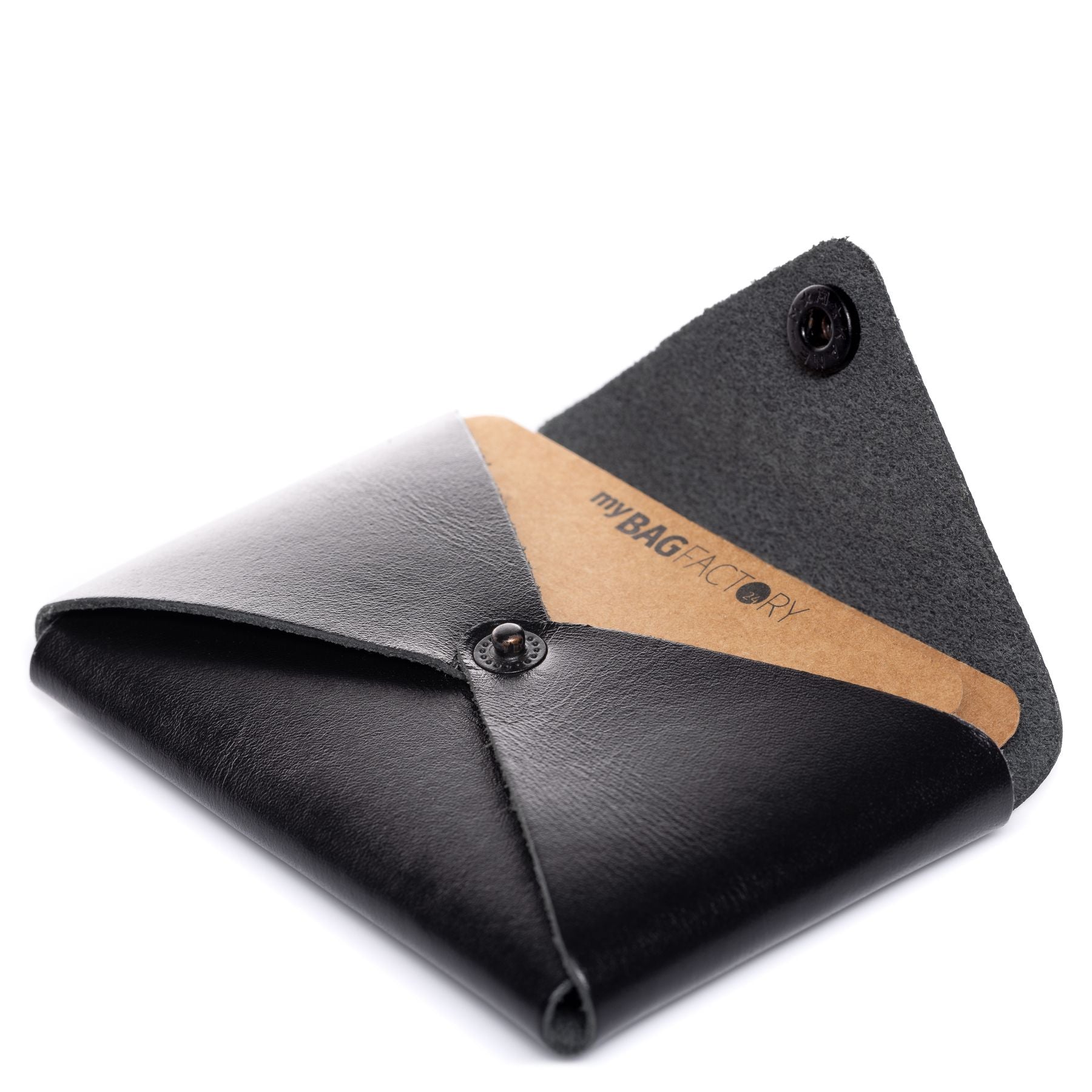 FEYNSINN BERLIN Business Karten Halter Leder klein SAMU schwarz 41782