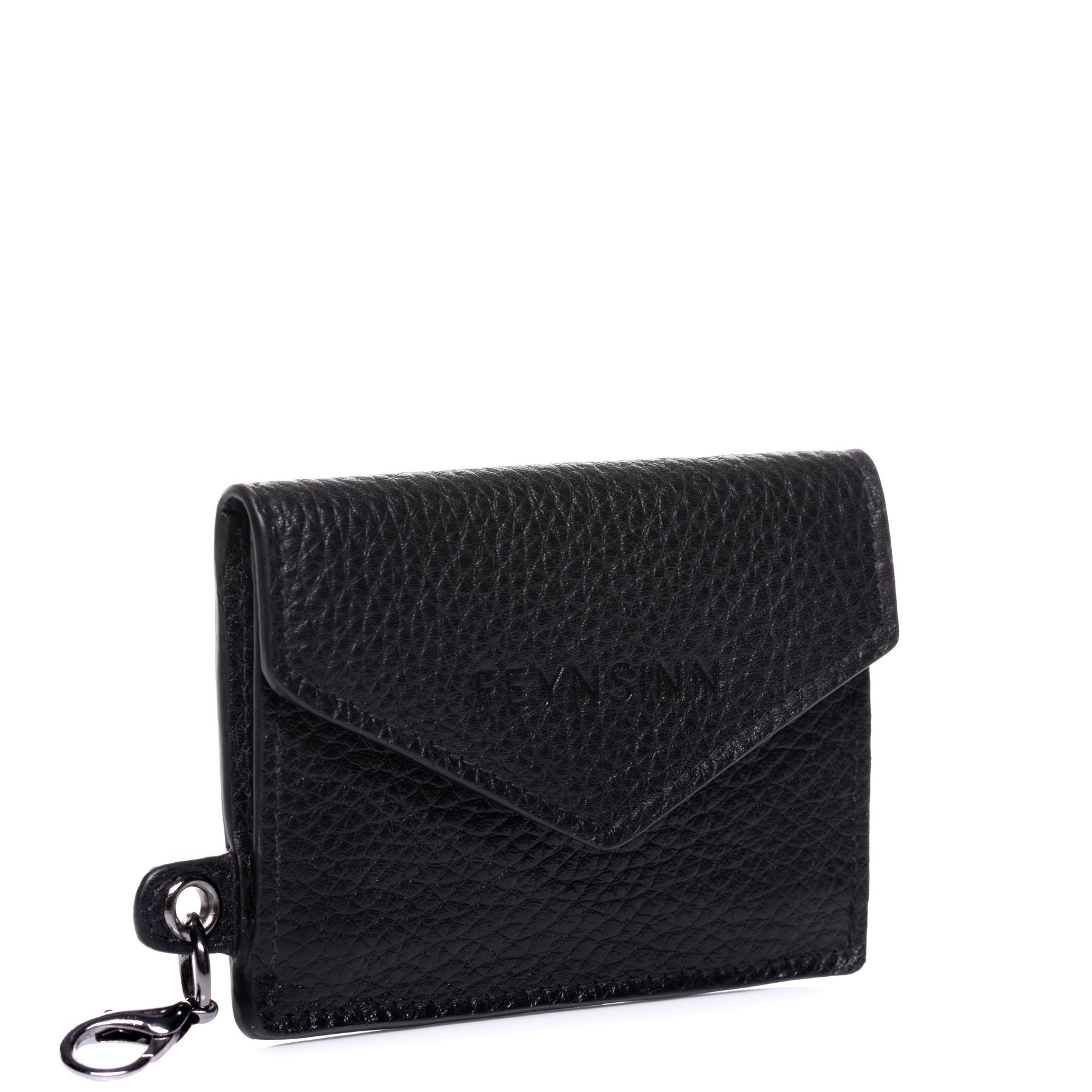 FEYNSINN BERLIN Kartenhalter Leder klein NOVA schwarz 41869