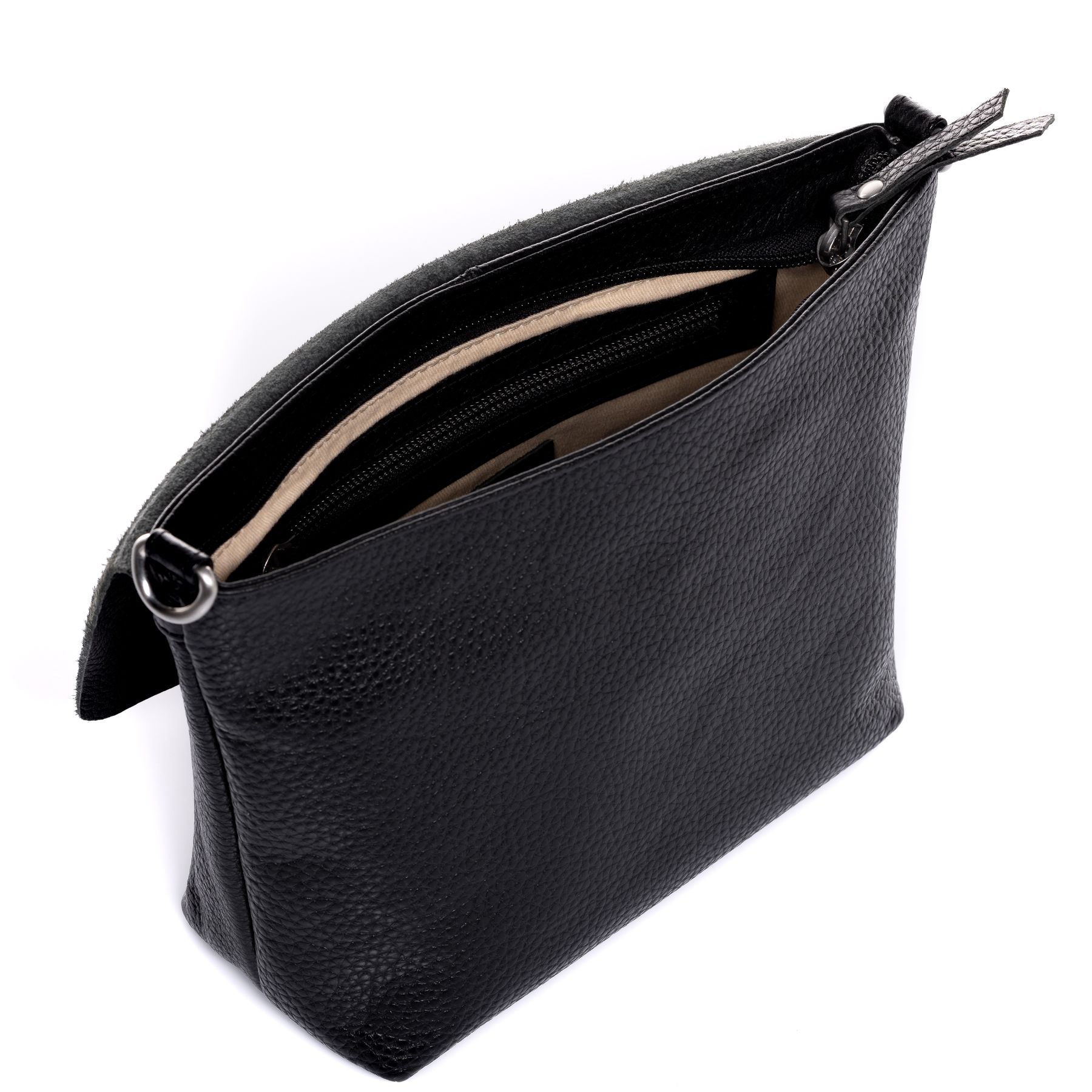 FEYNSINN BERLIN Schultertasche Leder & Umhängetasche Leder klein LIVA schwarz 41843