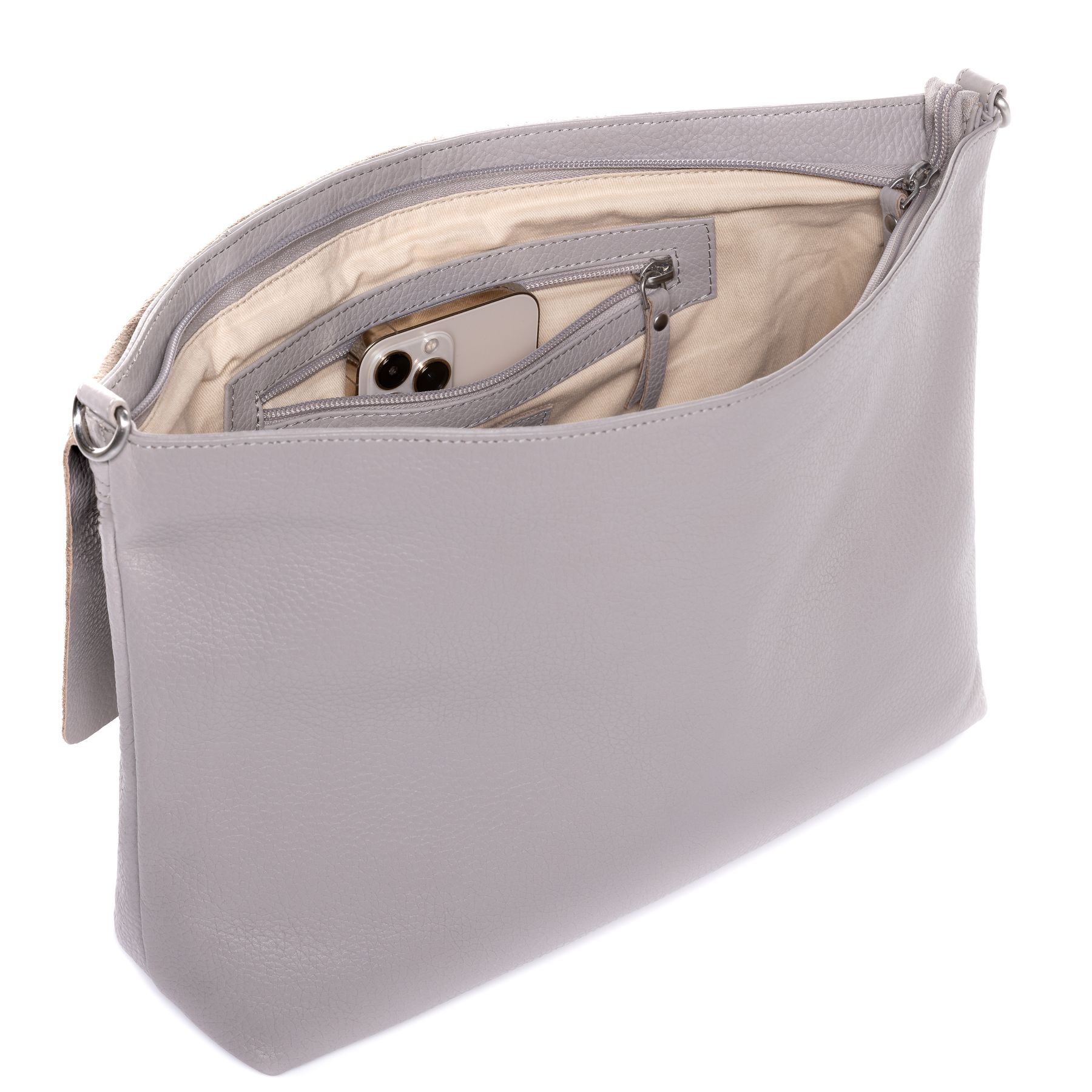 FEYNSINN BERLIN Schultertasche Leder & Umhängetasche Leder LIVA schwarz 41861