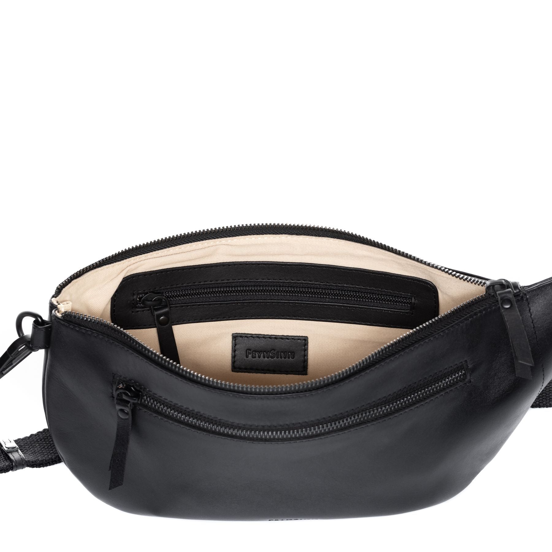 FEYNSINN BERLIN Hüfttasche & Umhängetasche Leder NORI schwarz 36636