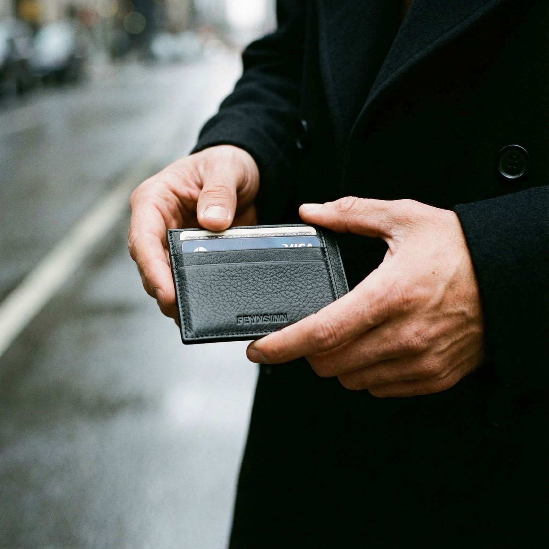 RUE leather card case