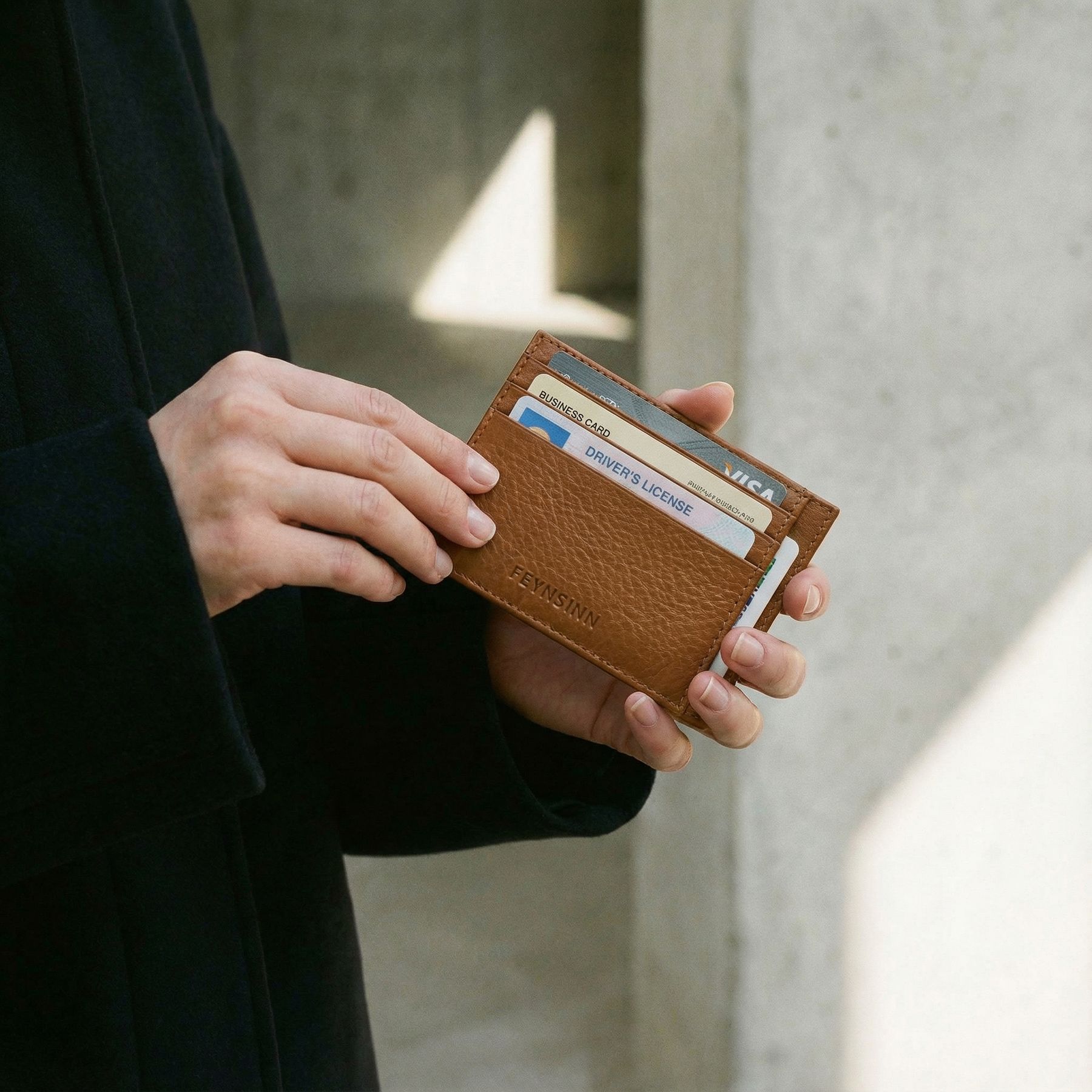 RUE leather card case