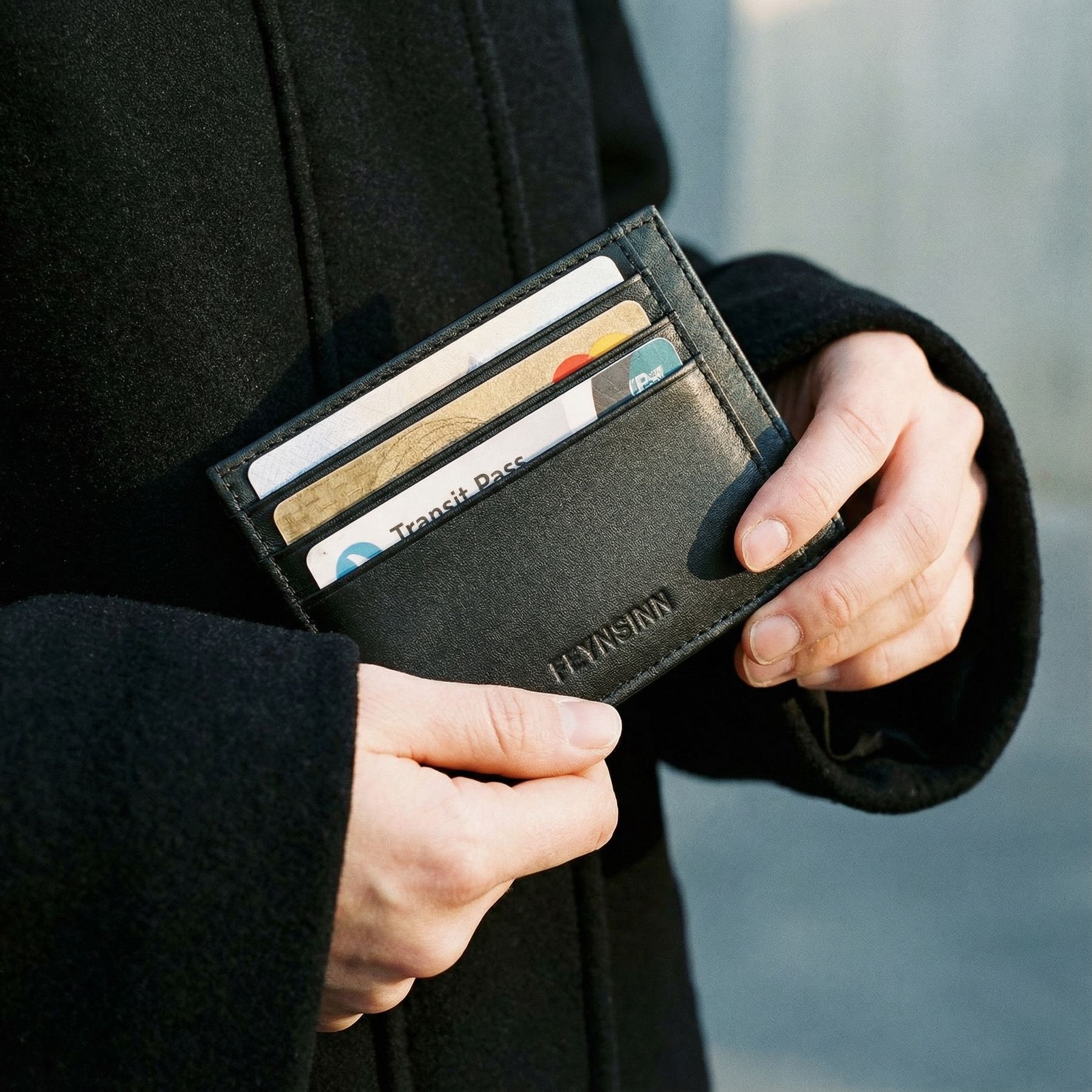 RUE leather card case