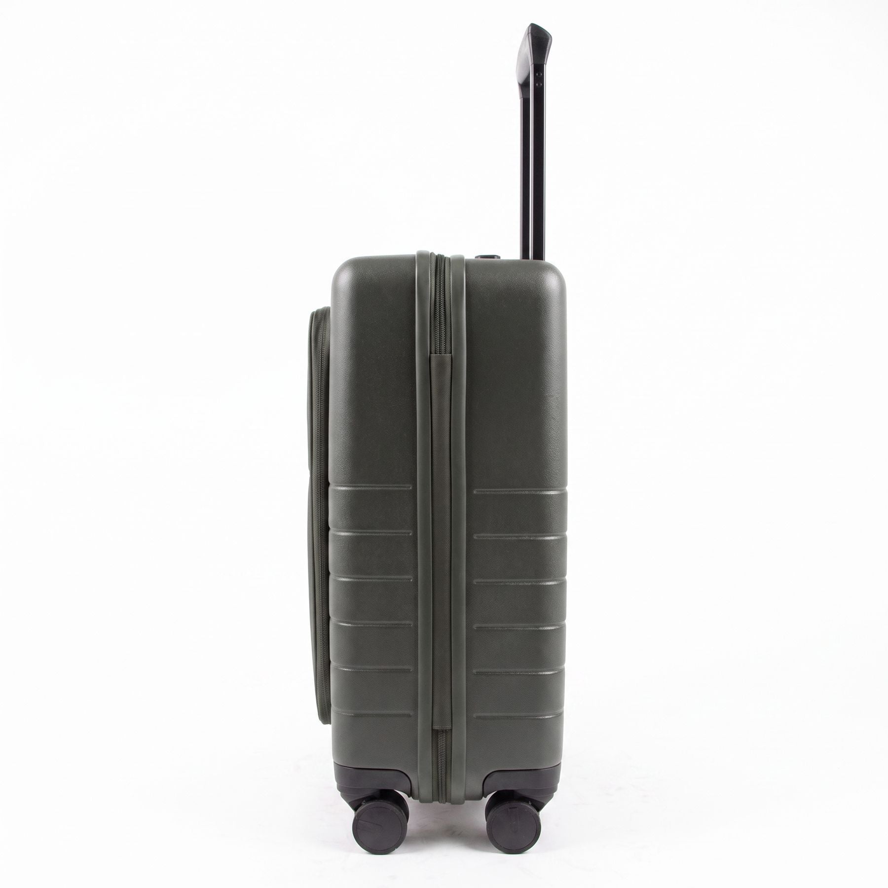 FEYNSINN carry-on suitcase RYKER with front compartment black beige olive travel suitcase cabin trolley hard shell 4 wheels