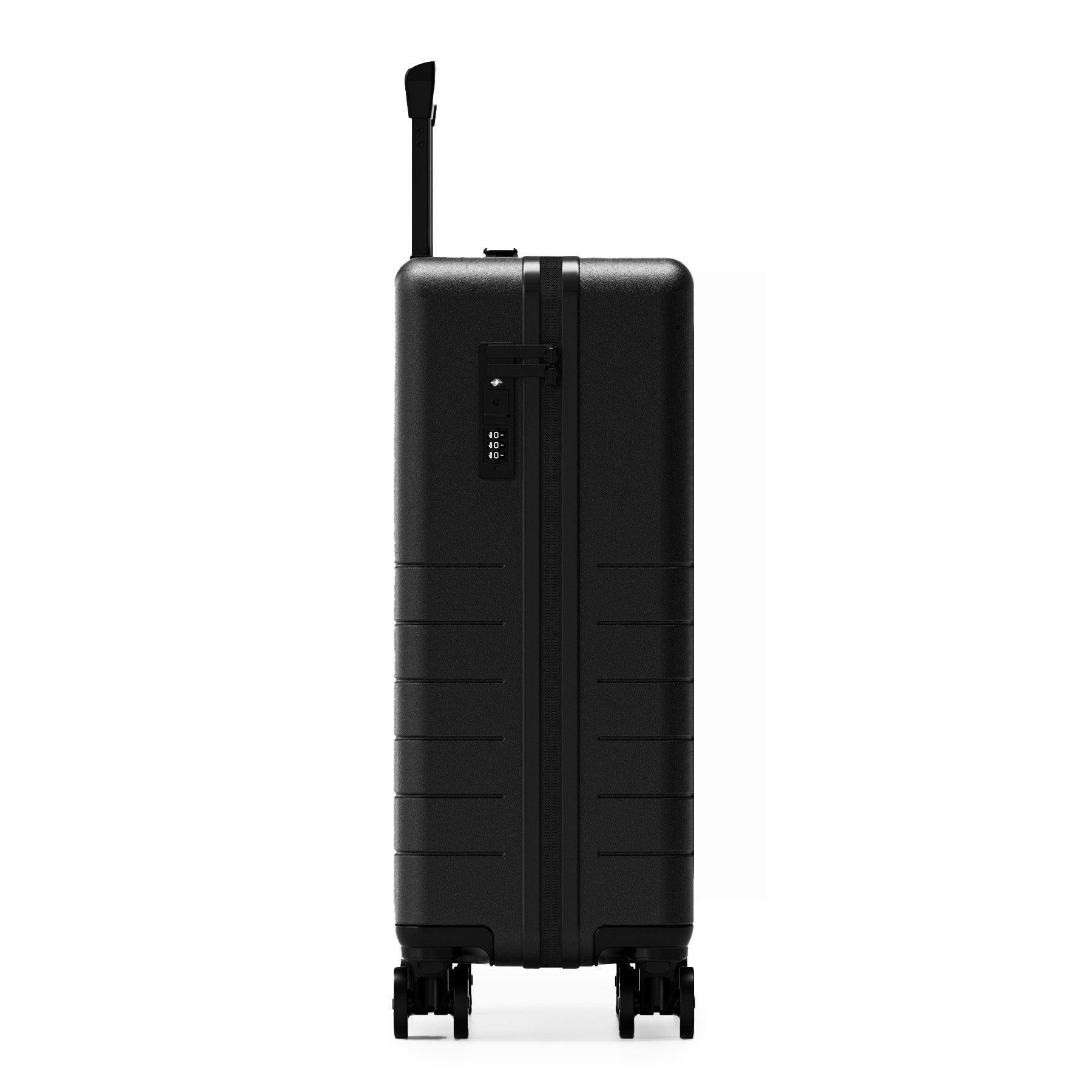 FEYNSINN Handgepäck-Koffer RYKER mit Frontfach schwarz beige olive Reisekoffer Kabinen-Trolley Hartschale 4 Rollen 50696