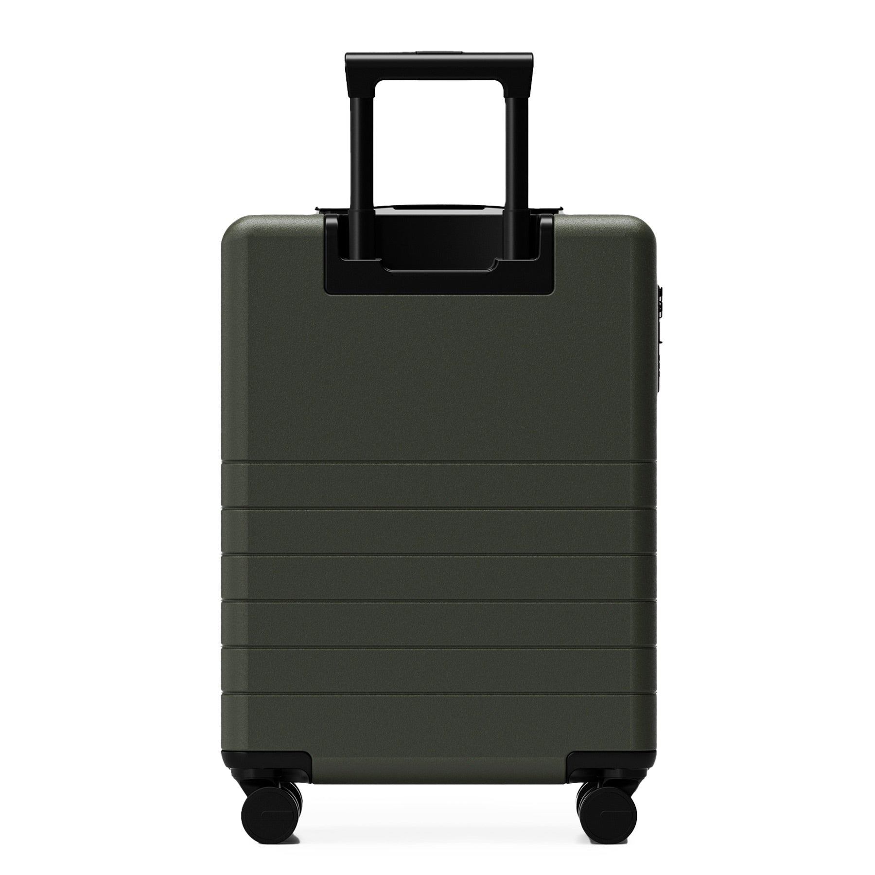 FEYNSINN Handgepäck-Koffer RYKER mit Frontfach schwarz beige olive Reisekoffer Kabinen-Trolley Hartschale 4 Rollen 50711