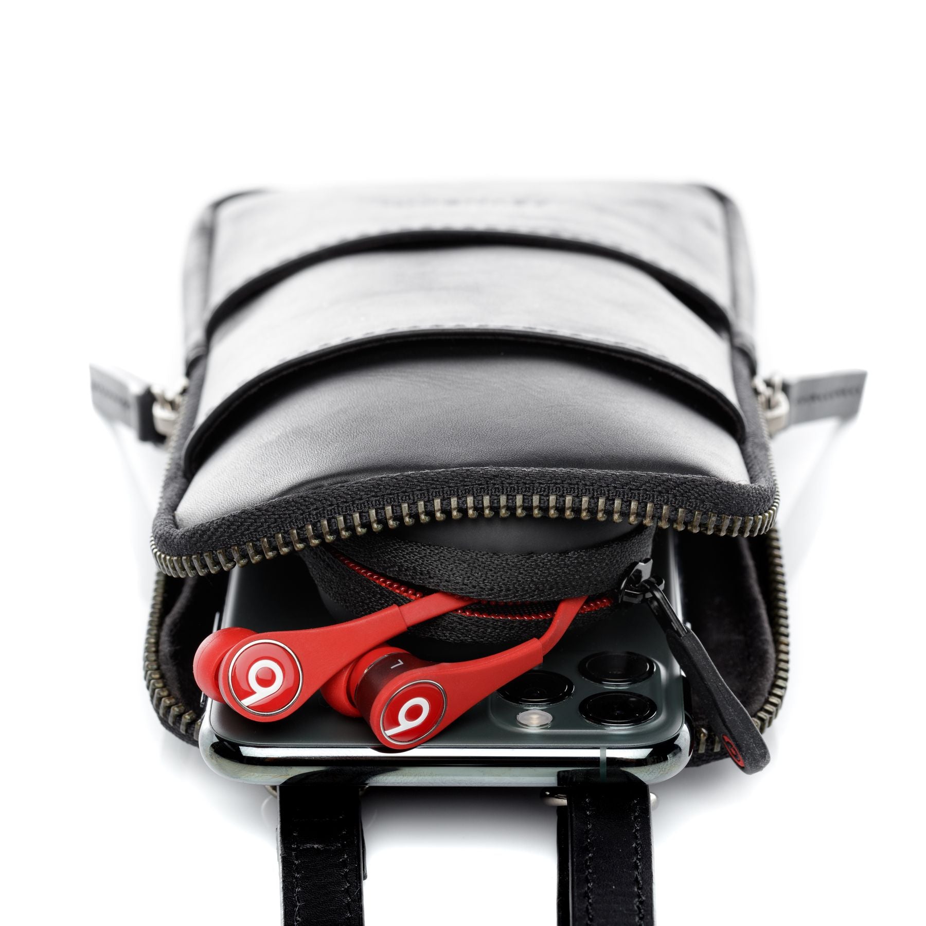 FEYNSINN BERLIN mobile-iphone-Umhängetasche Leder-bag KJELL schwarz 23498