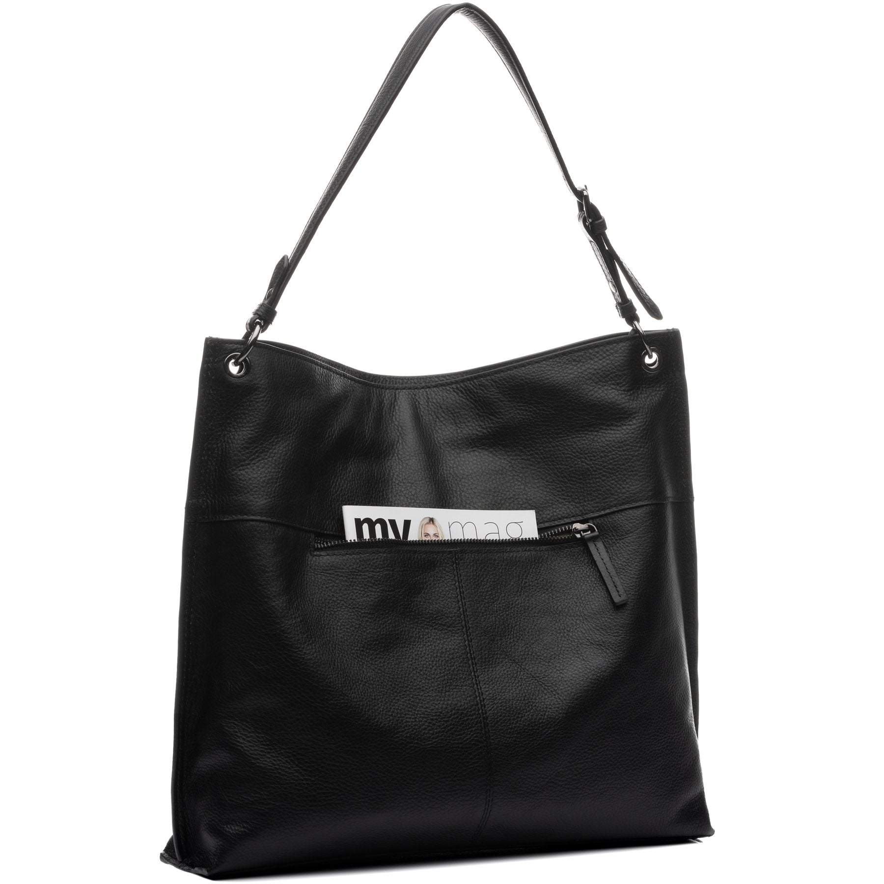 FEYNSINN Hobo Bag Leder JUNA schwarz 39151