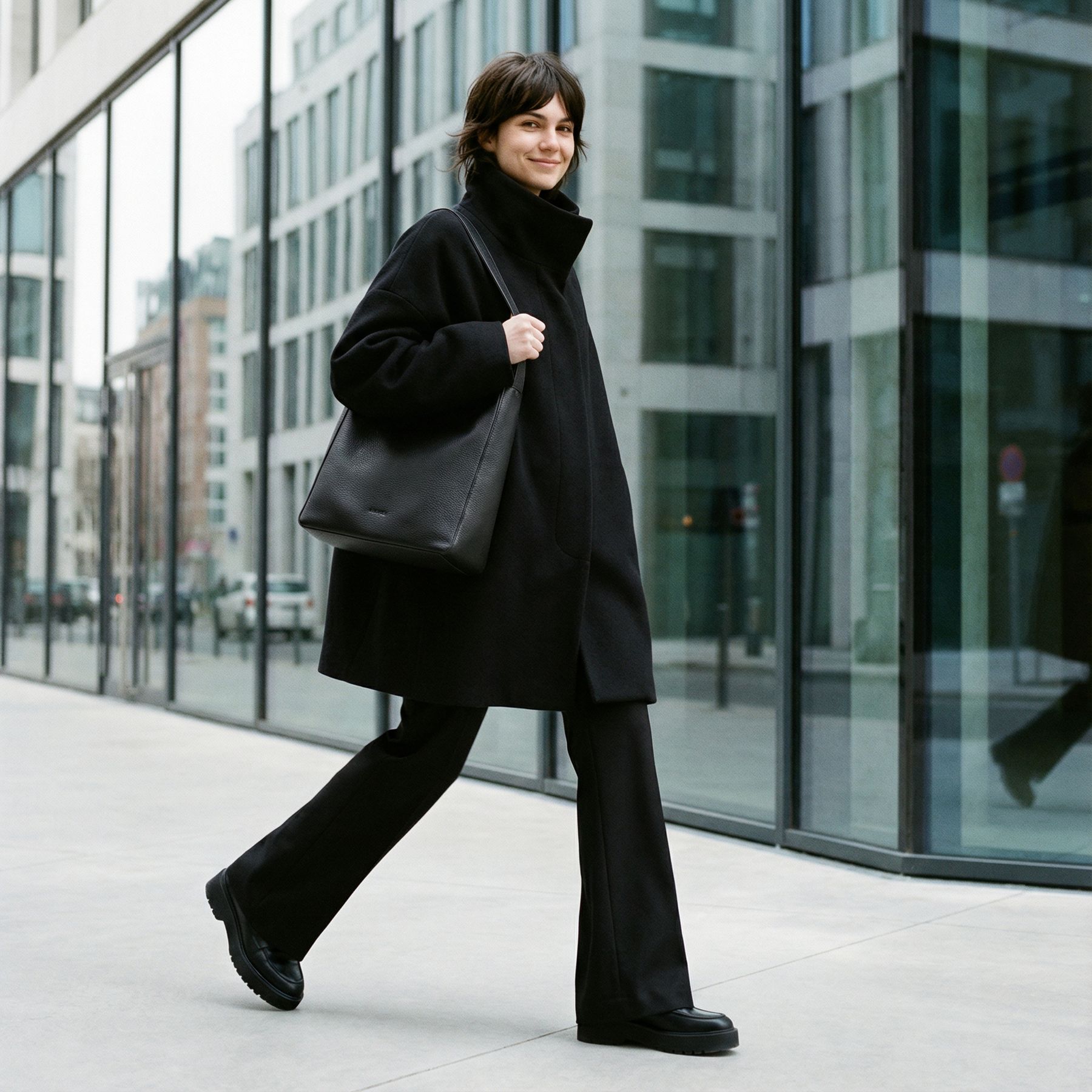 NOE Hobo Bag Rambler schwarz