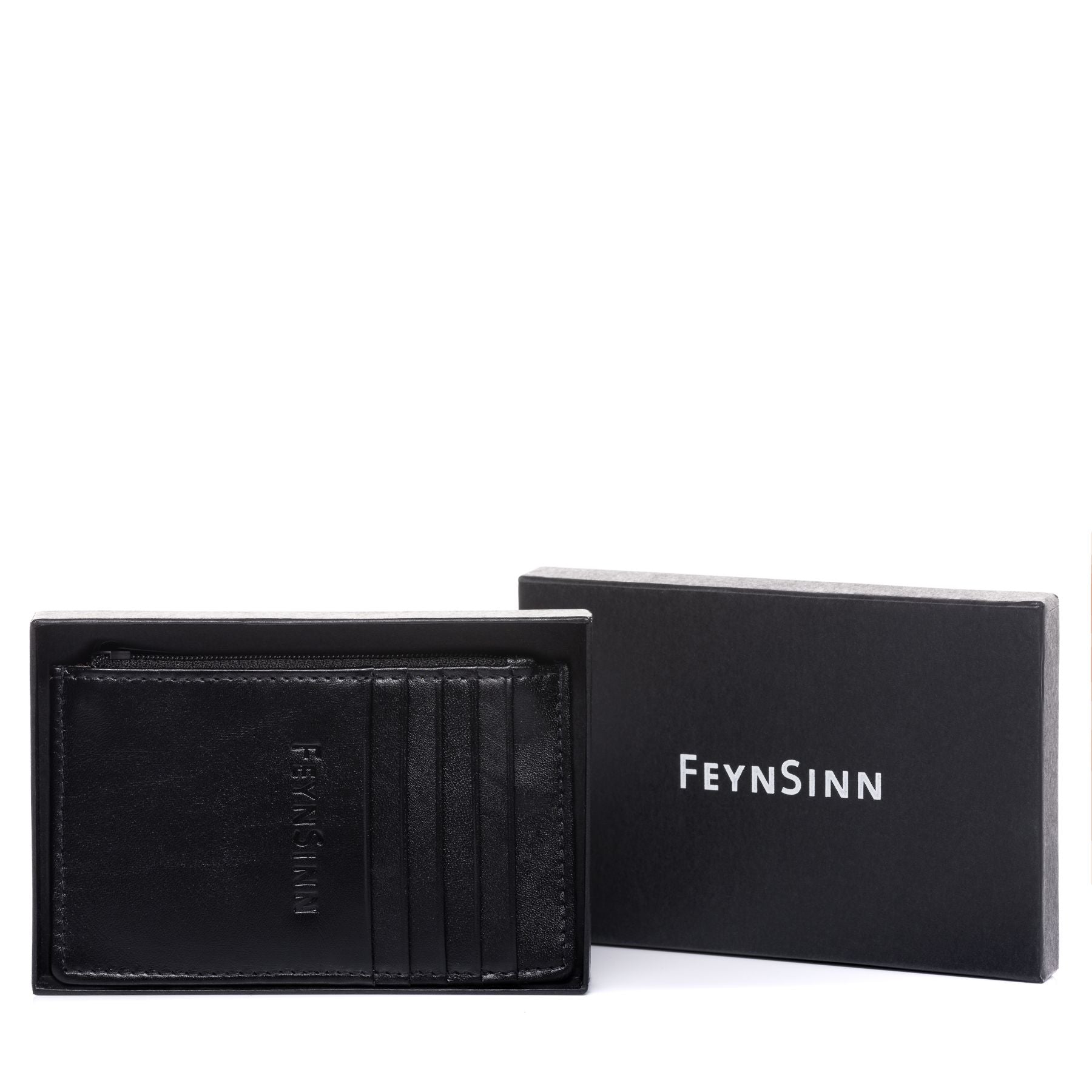 FEYNSINN BERLIN Kartenhalter Leder RIGA schwarz 41775