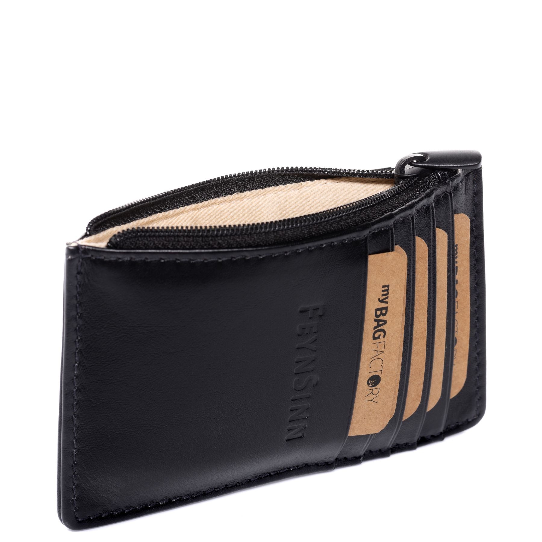 FEYNSINN BERLIN Kartenhalter Leder RIGA schwarz 41777