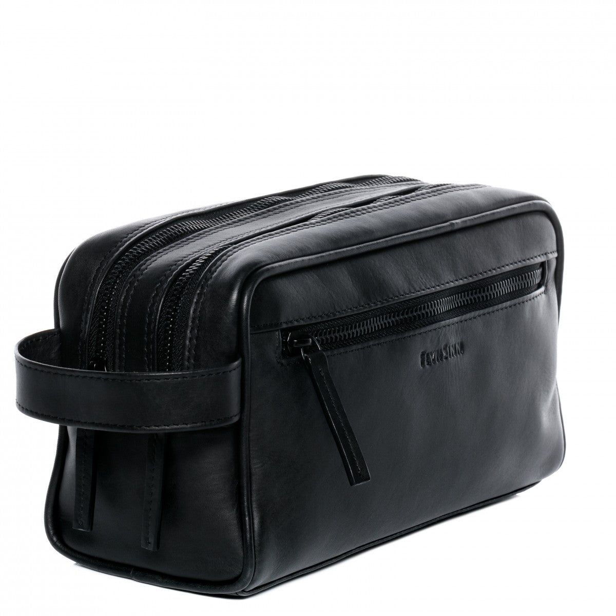 FEYNSINN BERLIN Kulturbeutel Leder FRIIS schwarz 12652