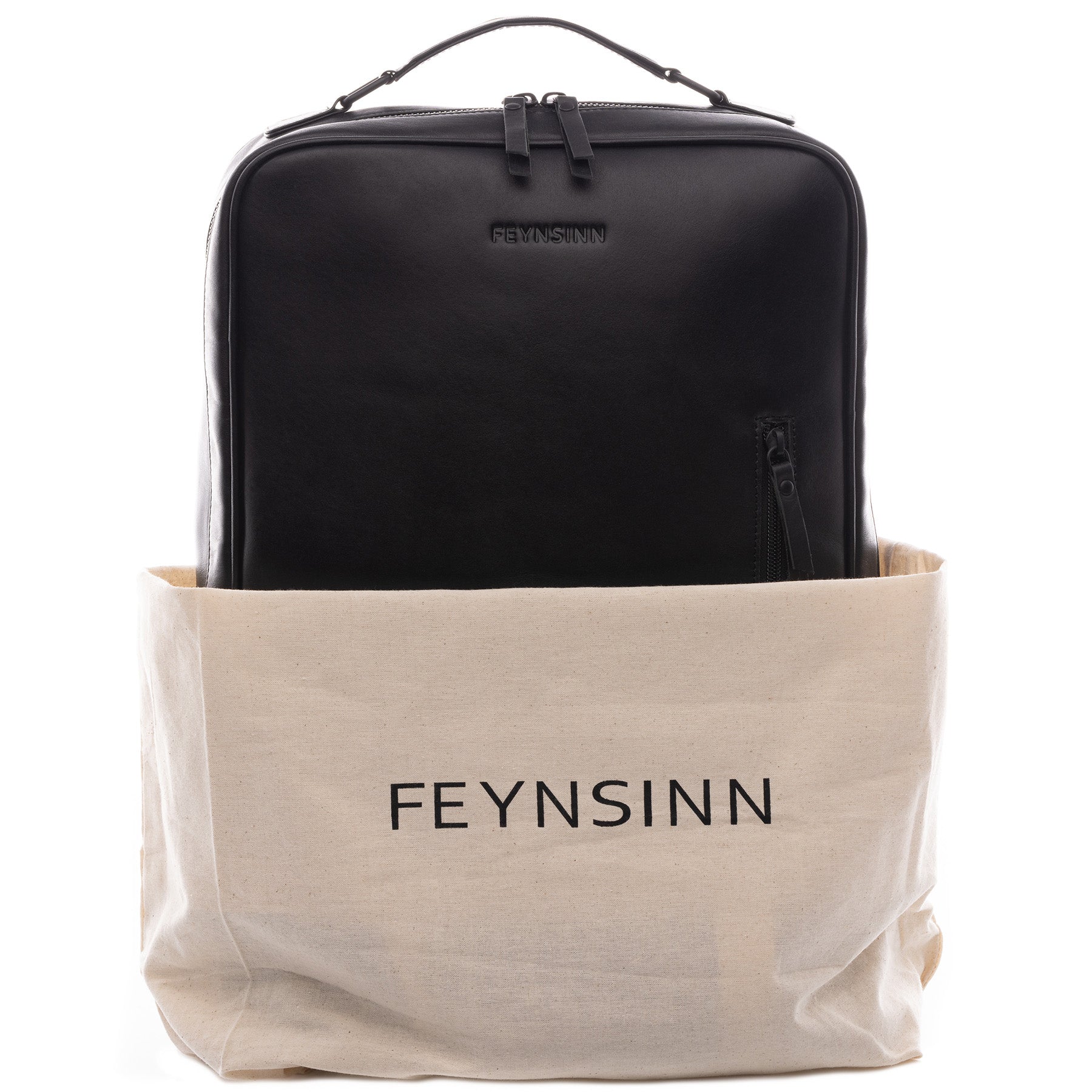 FEYNSINN Laptoprucksack Leder TJARK Large Kurierrucksack 9