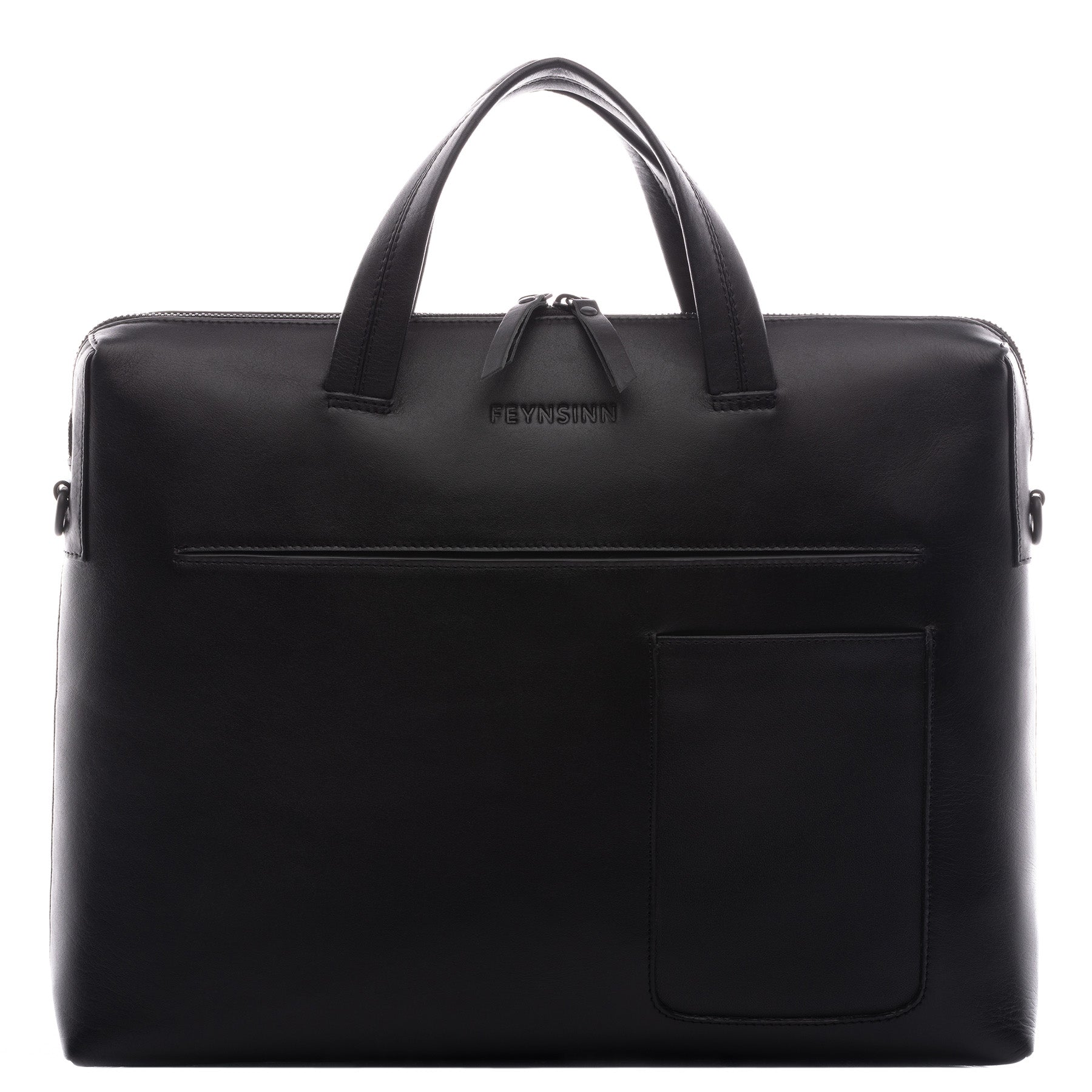 FEYNSINN Laptoptasche Leder ENNO schwarz Businesstasche 44311