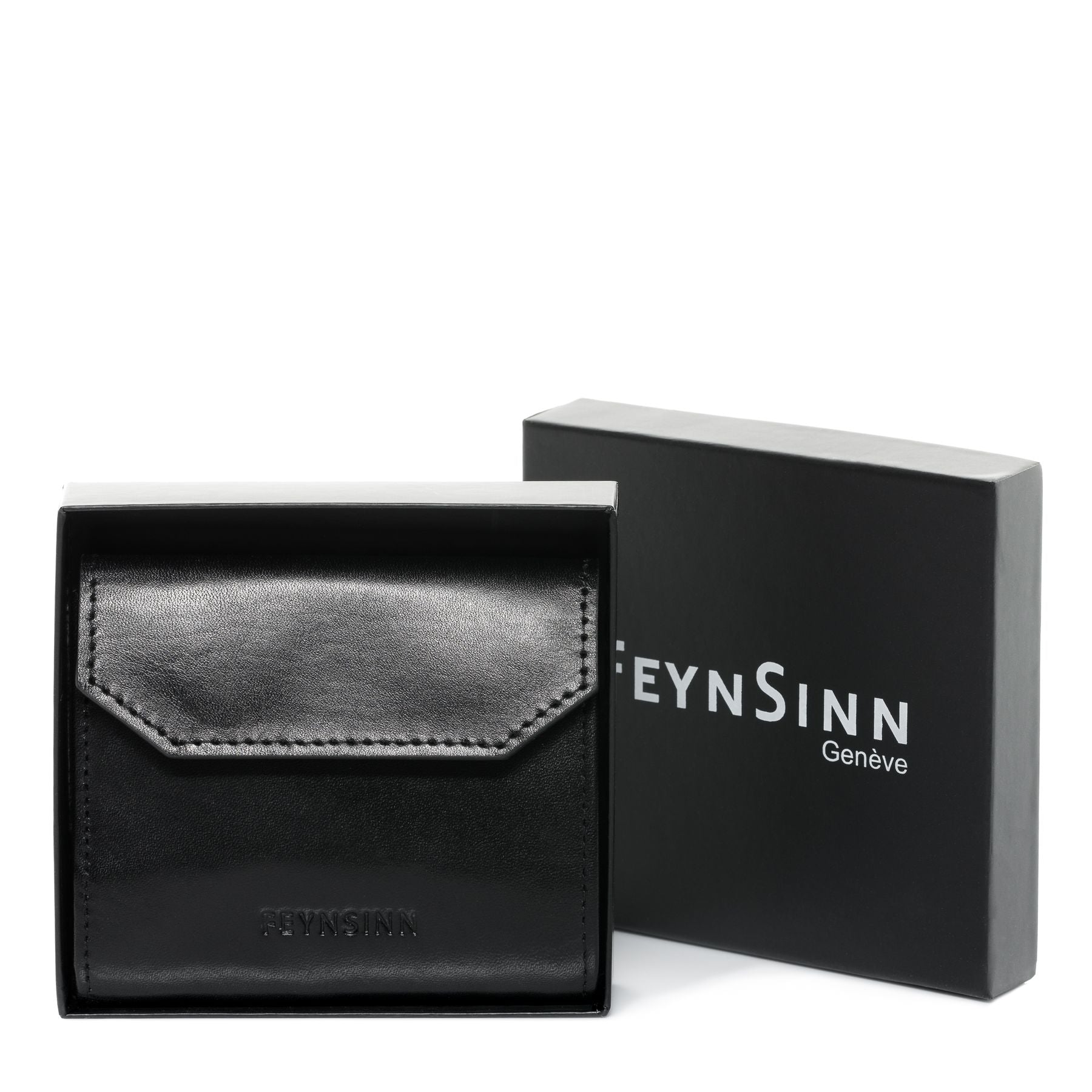 FEYNSINN BERLIN Damen Geldbeutel Leder - XS - KIMI schwarz 28104