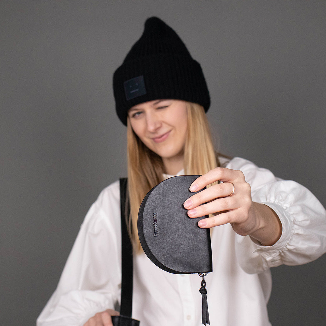 FEYNSINN BERLIN Portemonnaie Leder STINE schwarz 36806