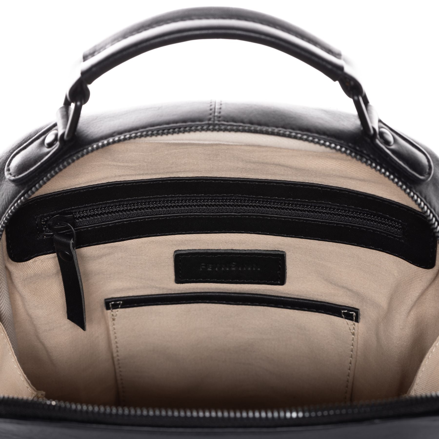 FEYNSINN Rucksack Leder NELLA schwarz 13" Backpack 46608