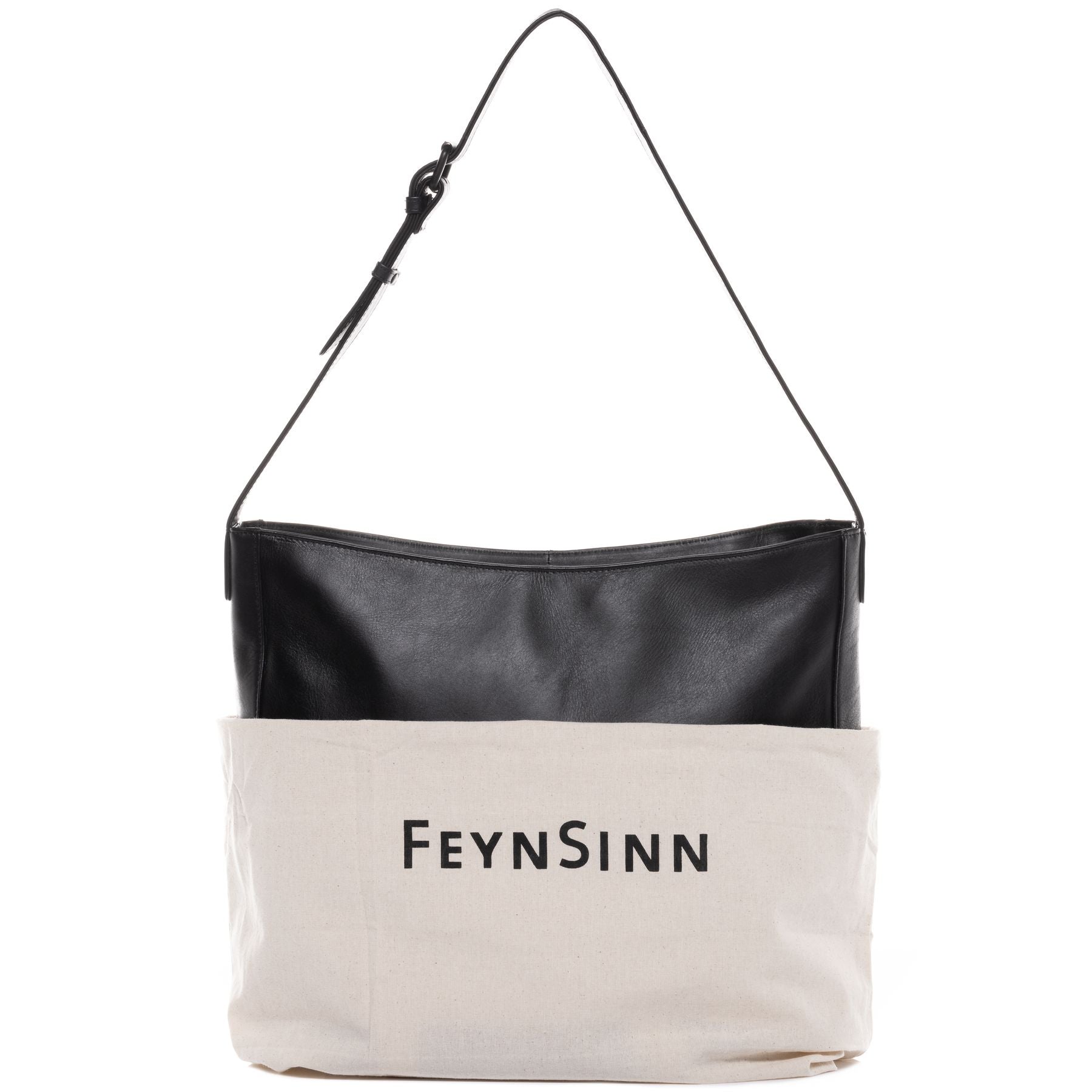 FEYNSINN BERLIN Schultertasche Leder NURI schwarz 36644