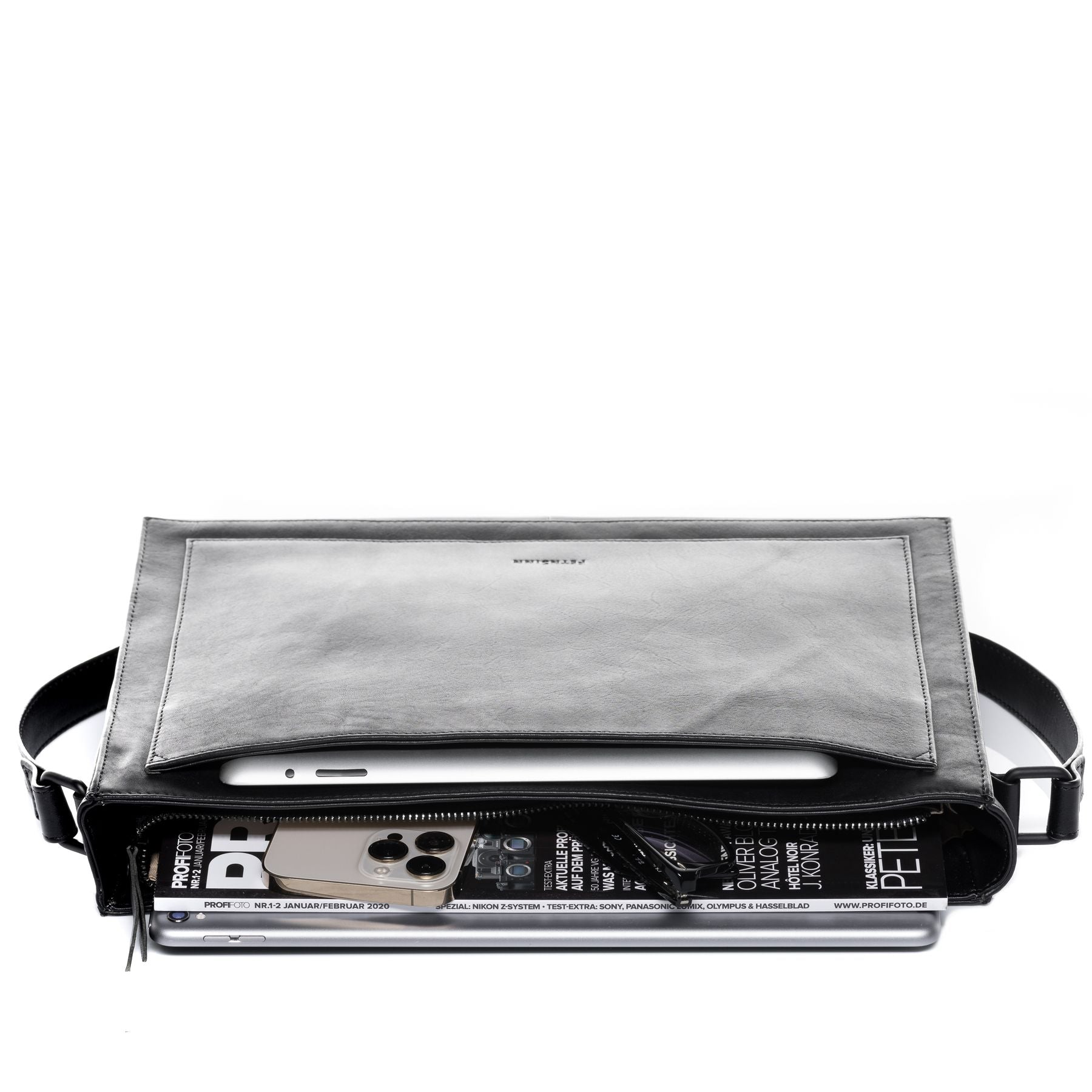 FEYNSINN BERLIN Schultertasche Leder SELVA schwarz 36624