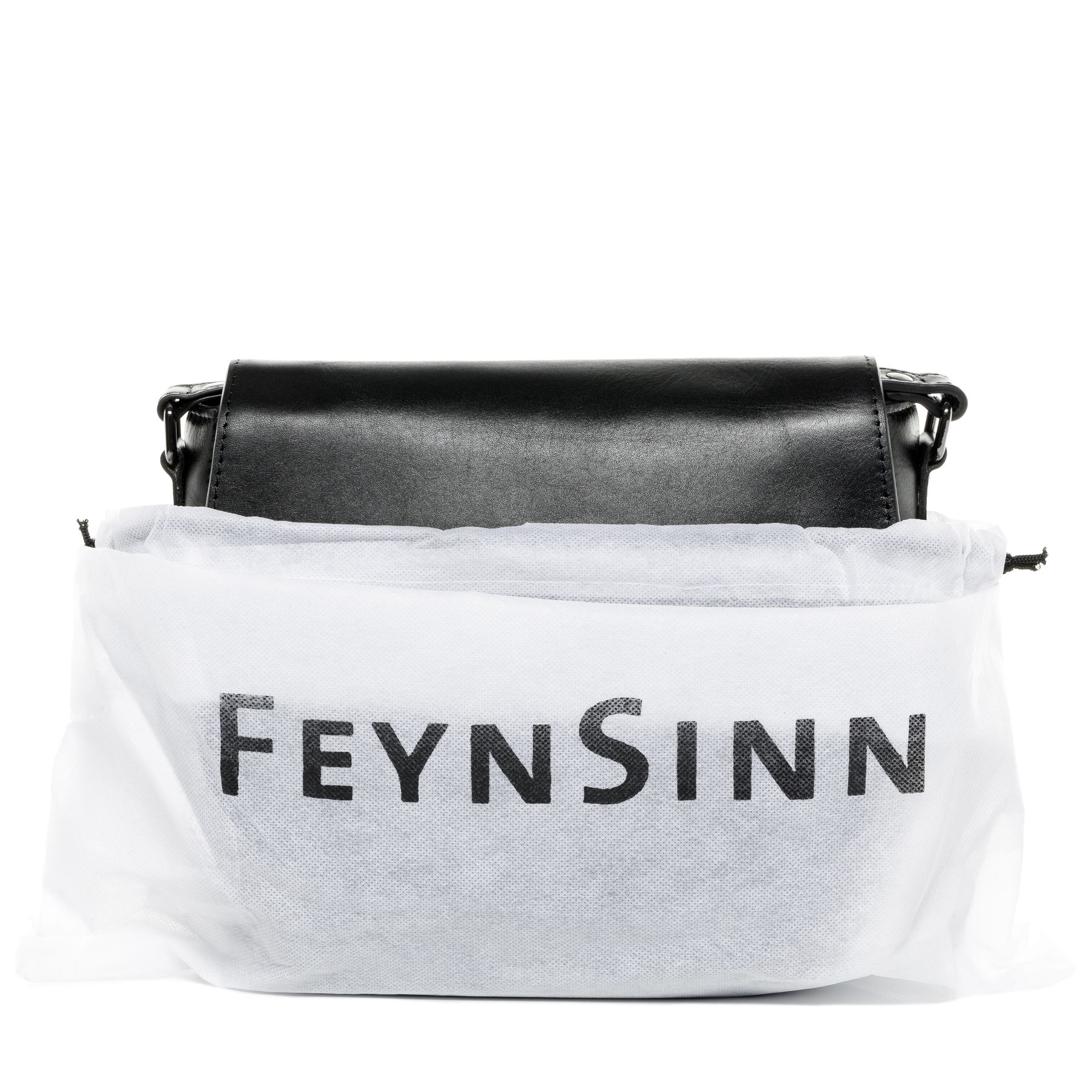 FEYNSINN BERLIN Schultertasche Leder klein ZOE schwarz 27149