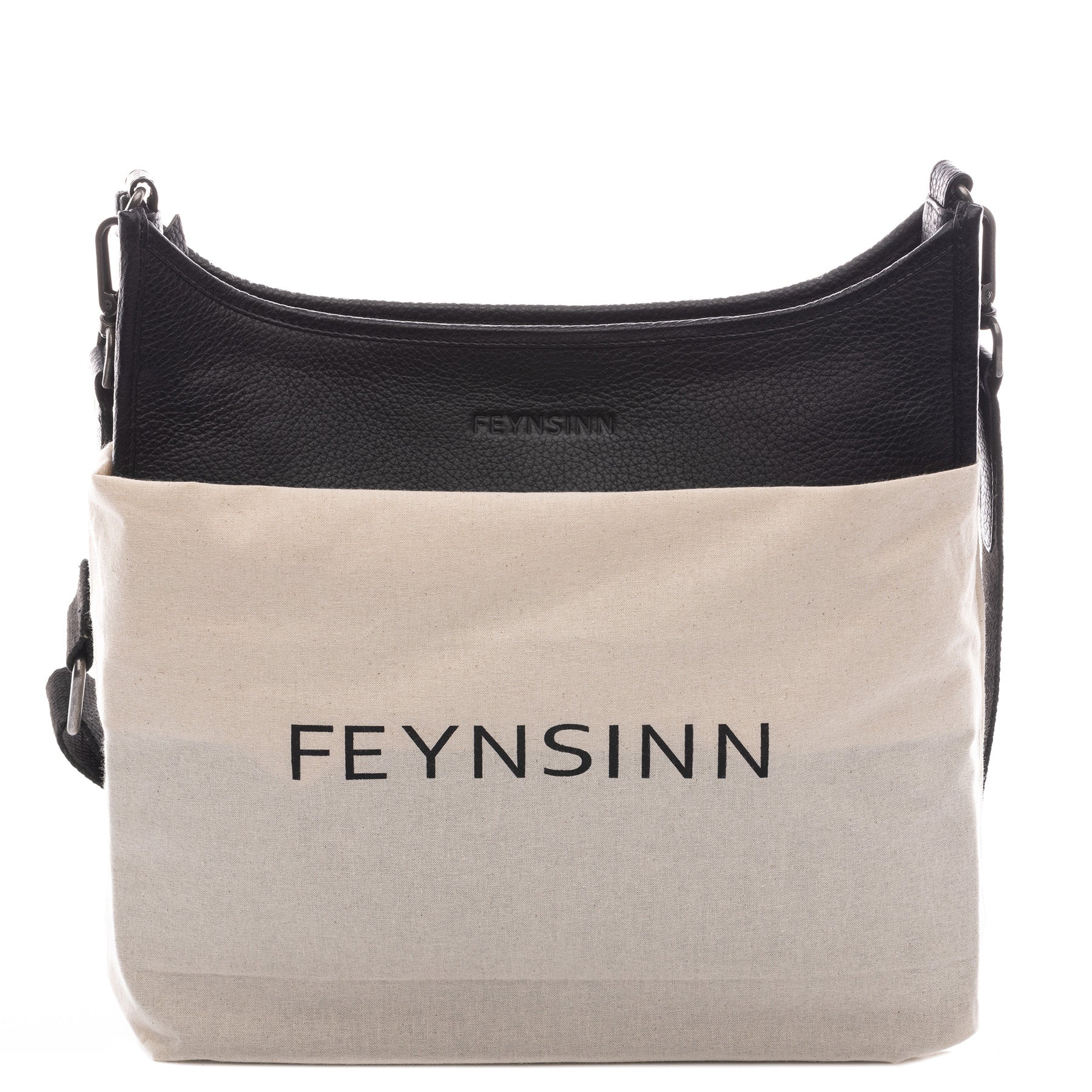 FEYNSINN Cross-body Bag Leder YLVI schwarz Umhängetasche 44290