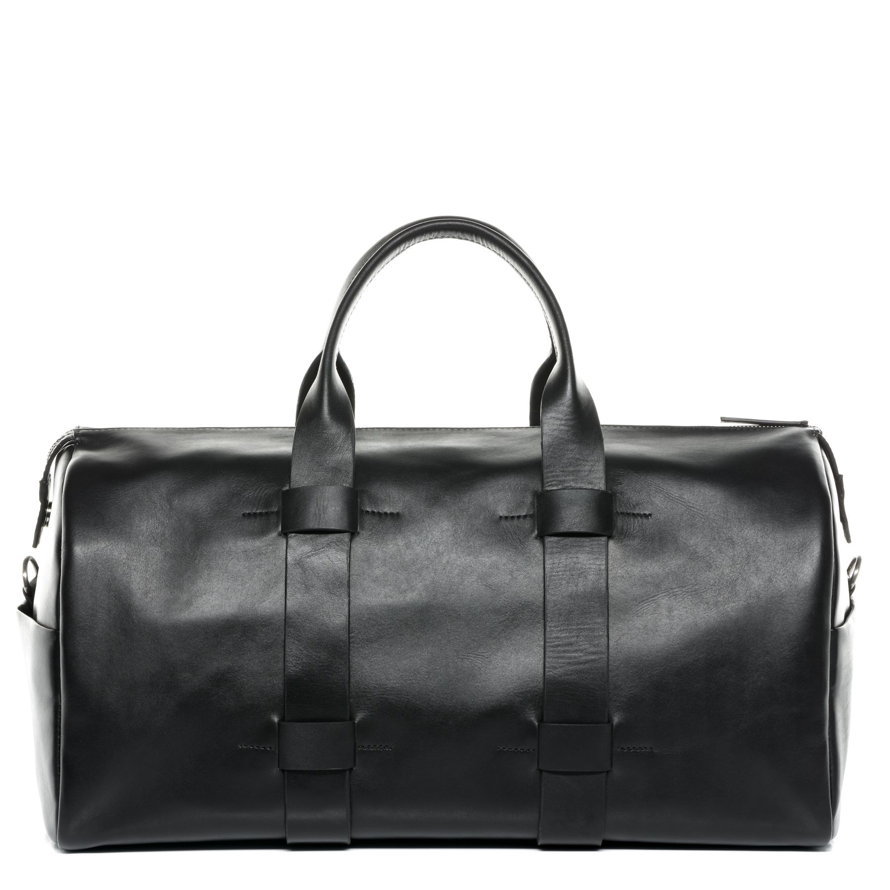 FEYNSINN Weekender Leather TROY black travel bag