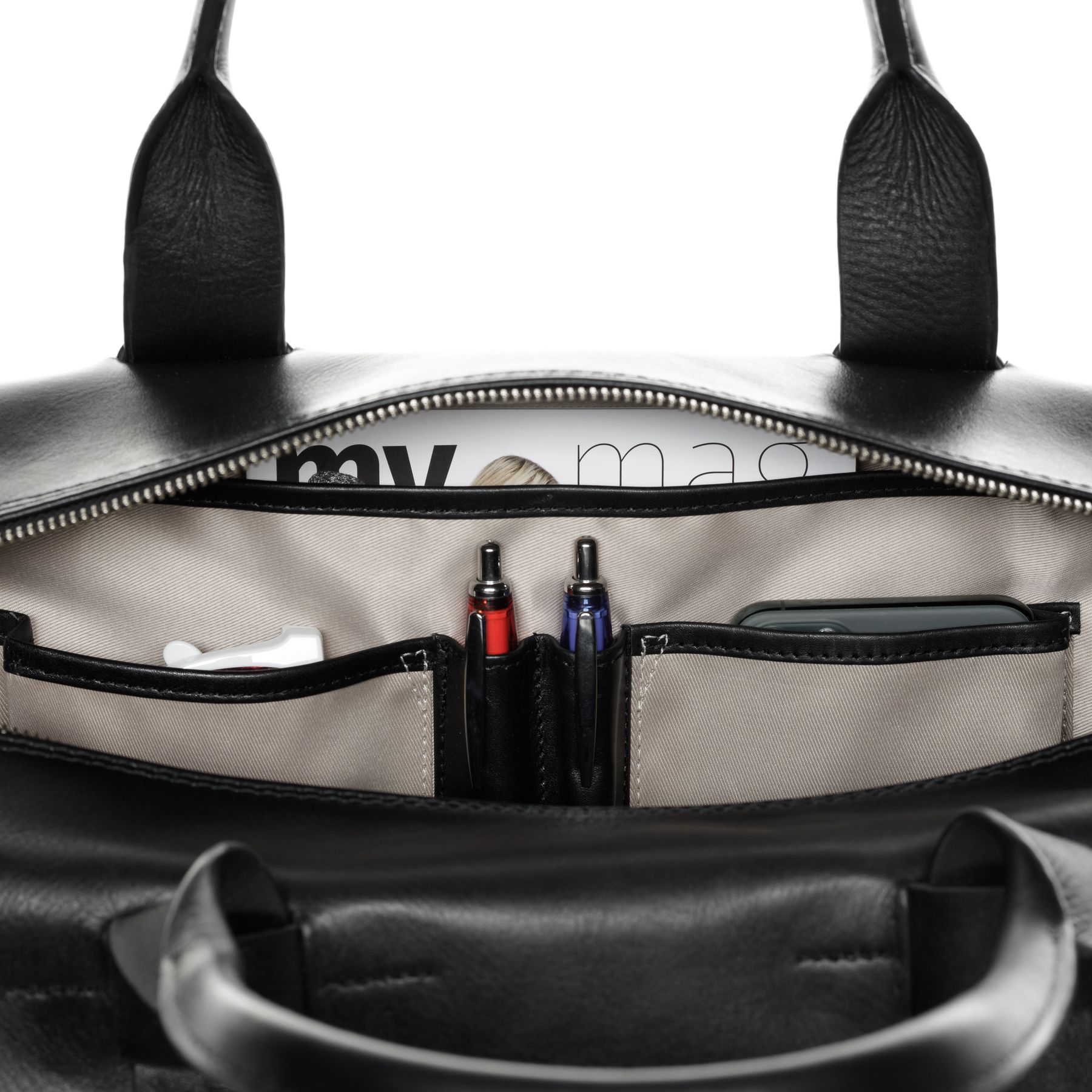 FEYNSINN BERLIN Reisetasche groß Leder TROY schwarz 27565