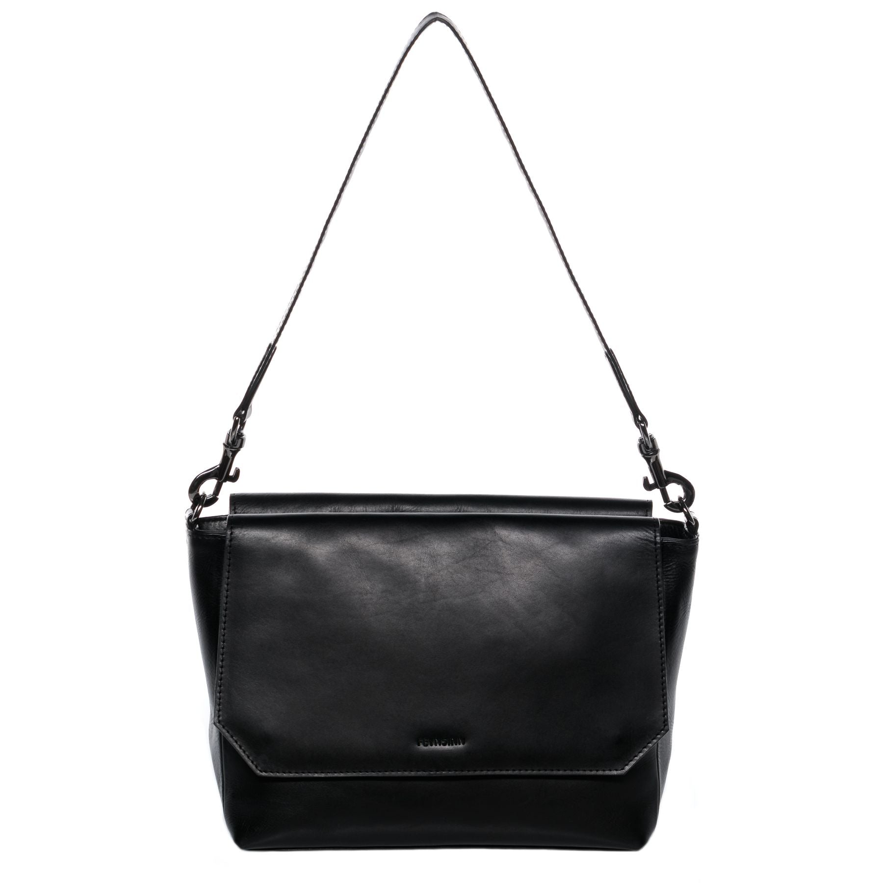 FEYNSINN BERLIN Schultertasche Leder ARNIK schwarz 13790