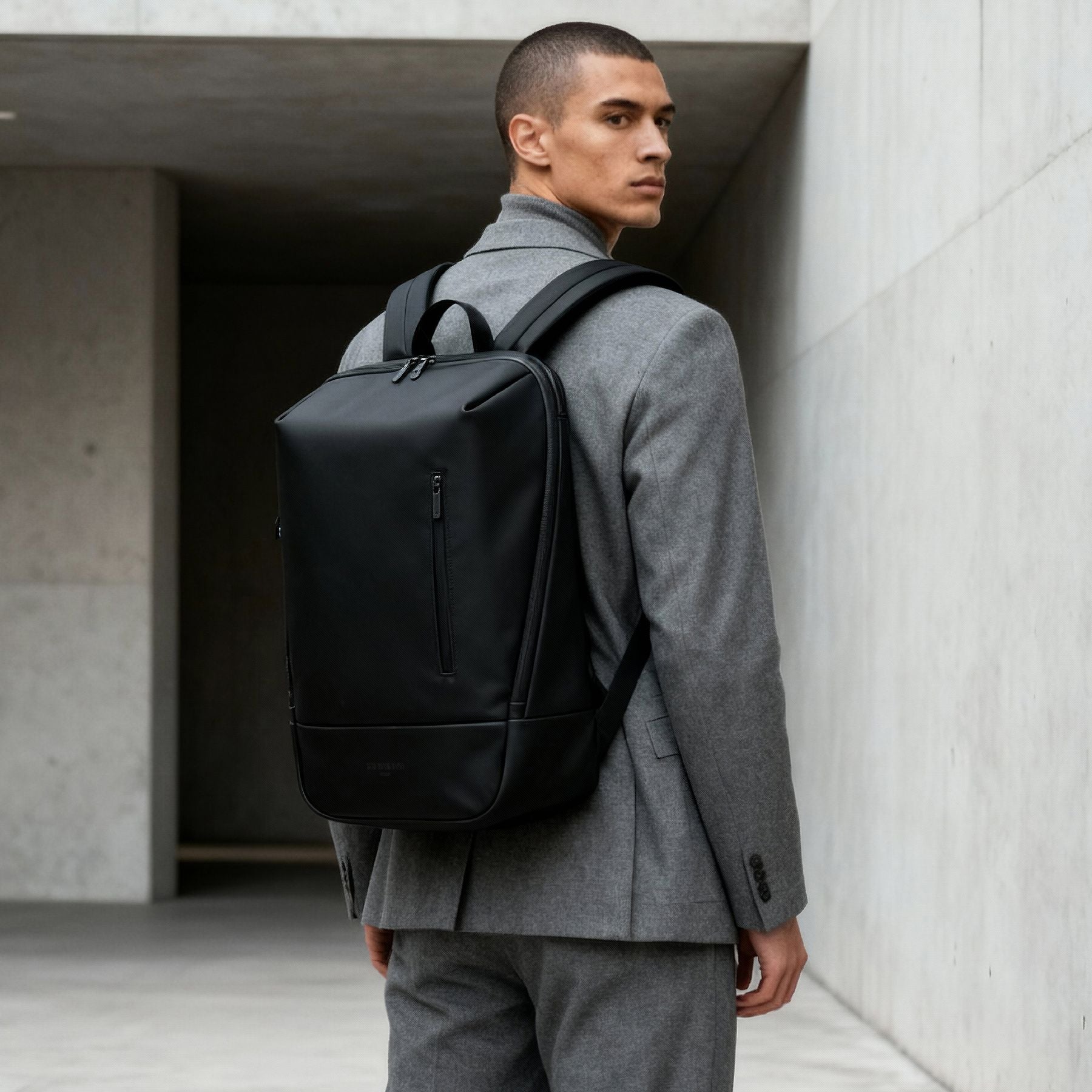 FEYNSINN Rucksack schwarz Grau Mann