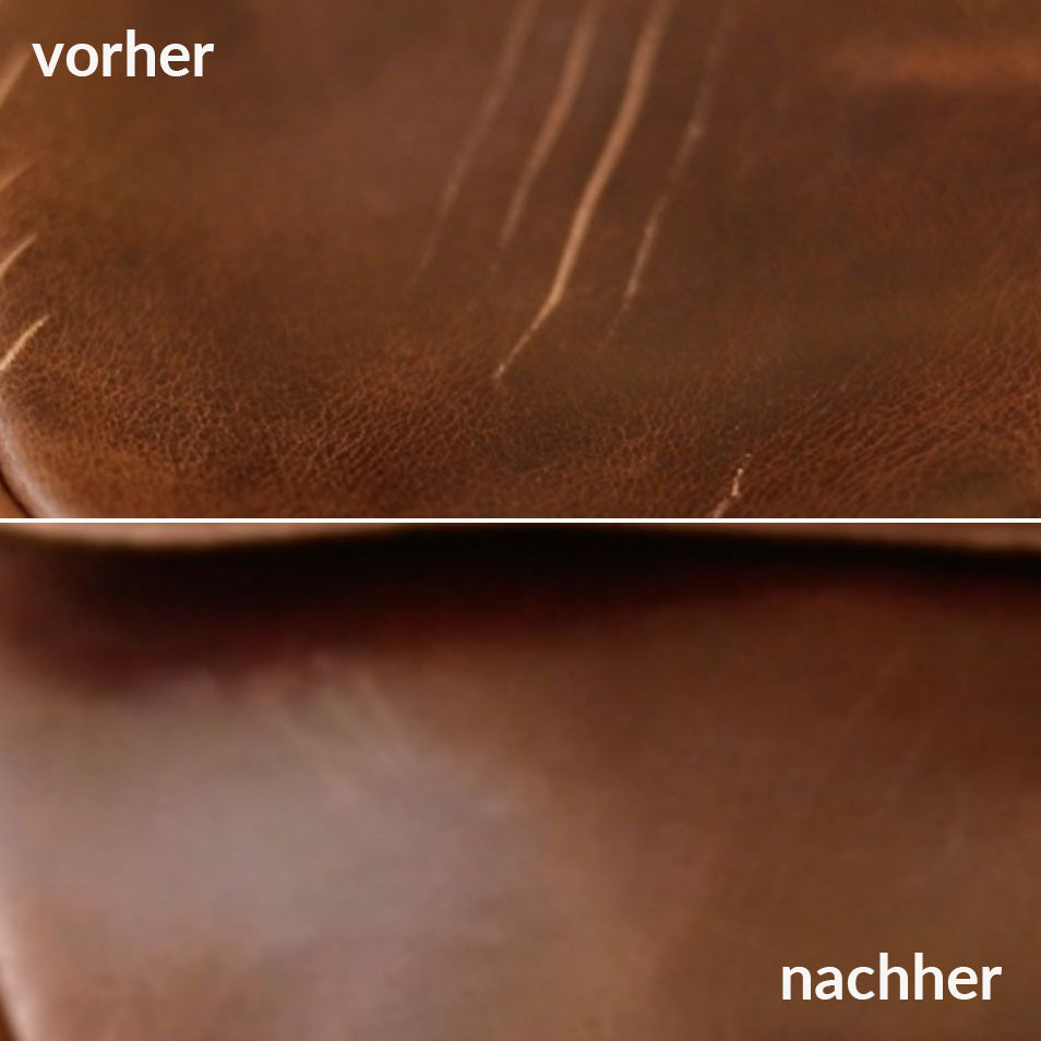 myBagFactory Ledercreme 50 ml praktisches Set mit Bürste 47447