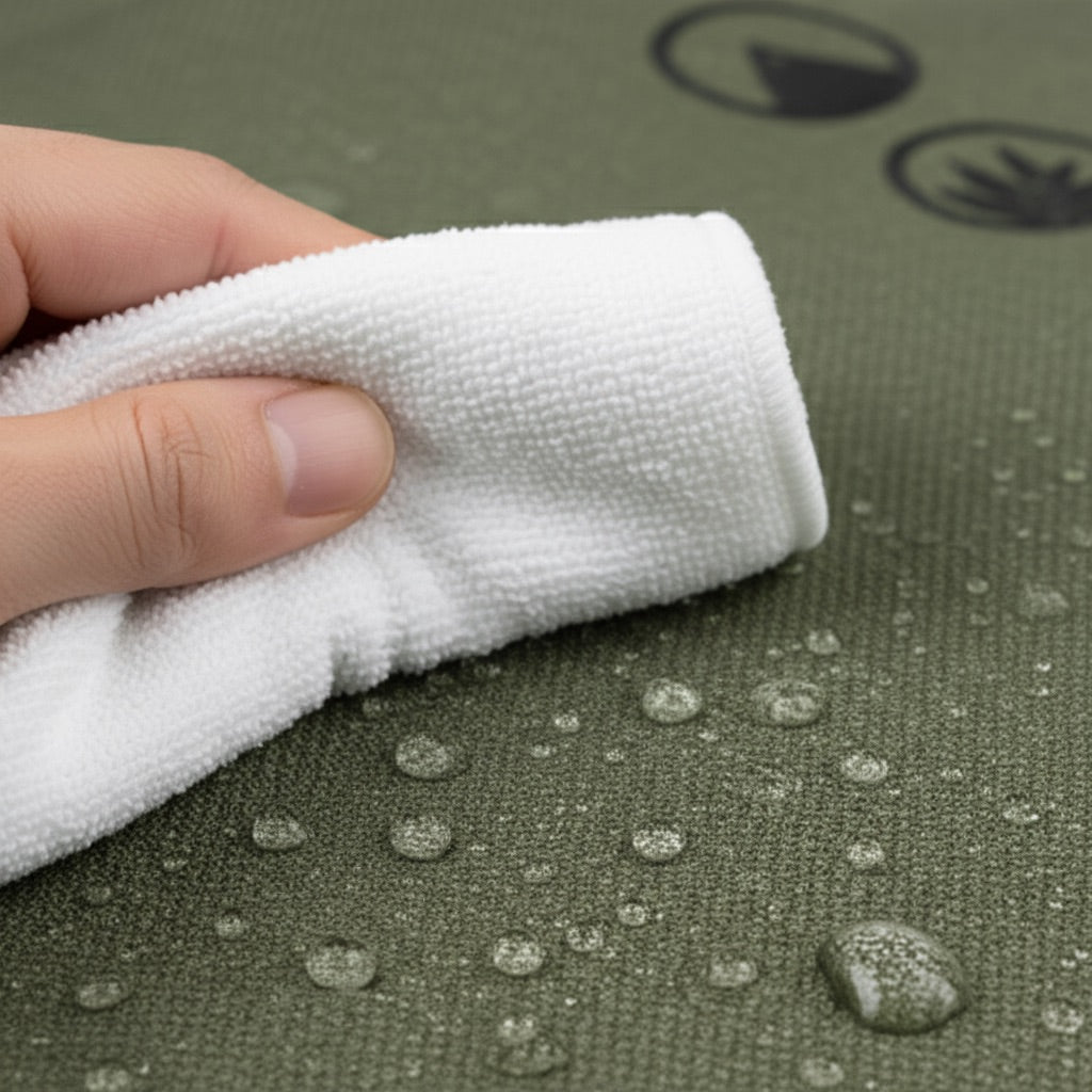 Recyceltes material Plegehinweis