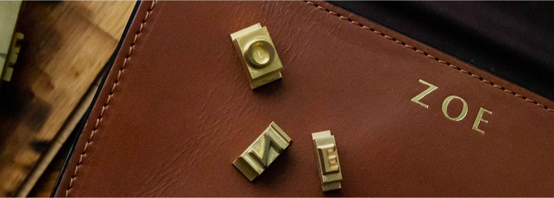 individualisierte Tasche Leder mit Prägung ZOE