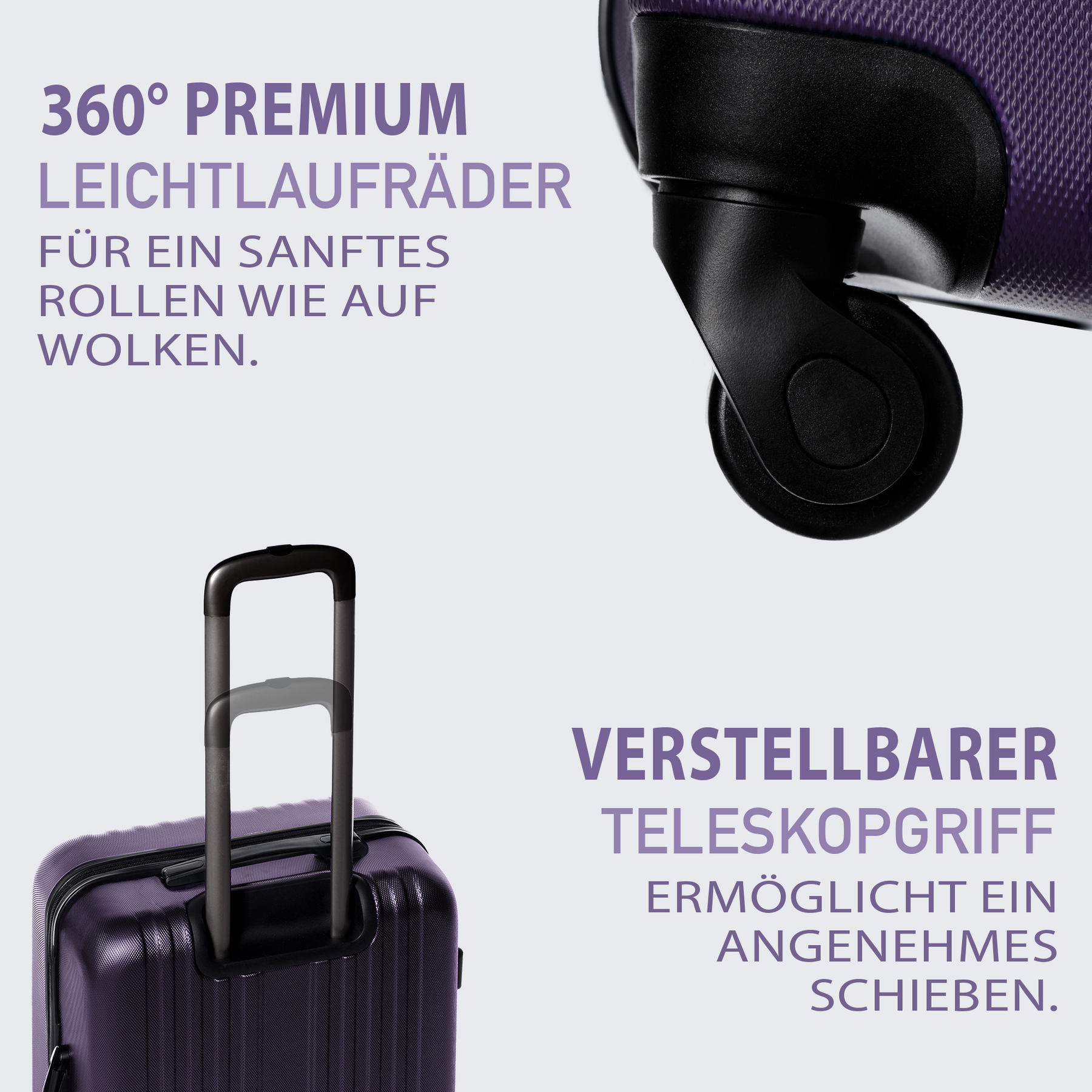 FERGÉ Kofferset 3-teilig Marseille gelb 3er Trolley Set 46937