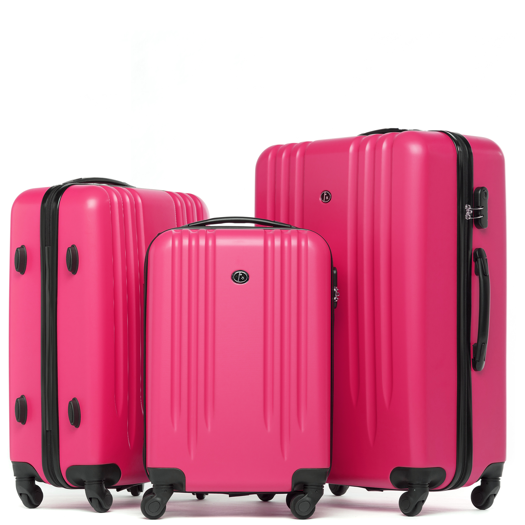 FERGÉ Kofferset 3-teilig Marseille gelb 3er Trolley Set 49099