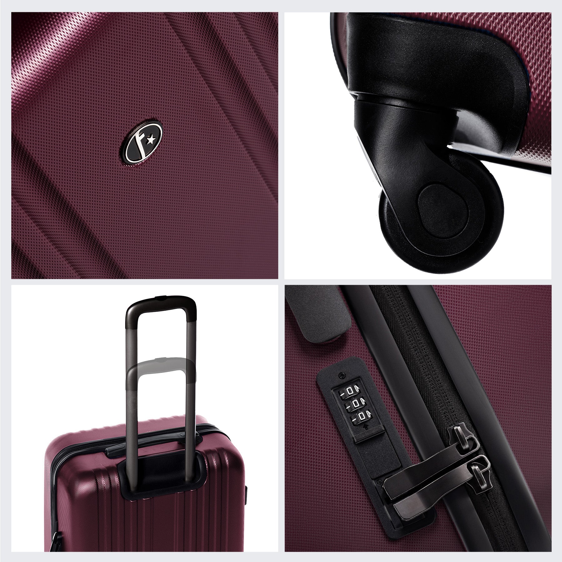 FERGÉ Kofferset 3-teilig Marseille gelb 3er Trolley Set 46852