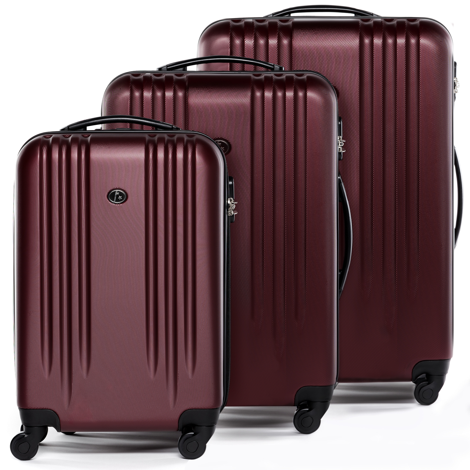 FERGÉ Kofferset 3-teilig Marseille gelb 3er Trolley Set 47145