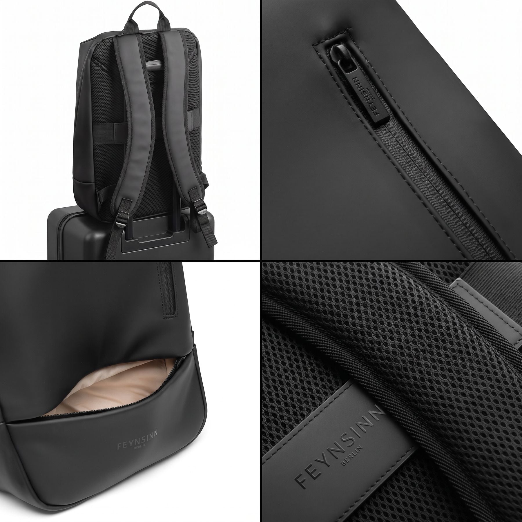 FEYNSINN Rucksack schwarz urban