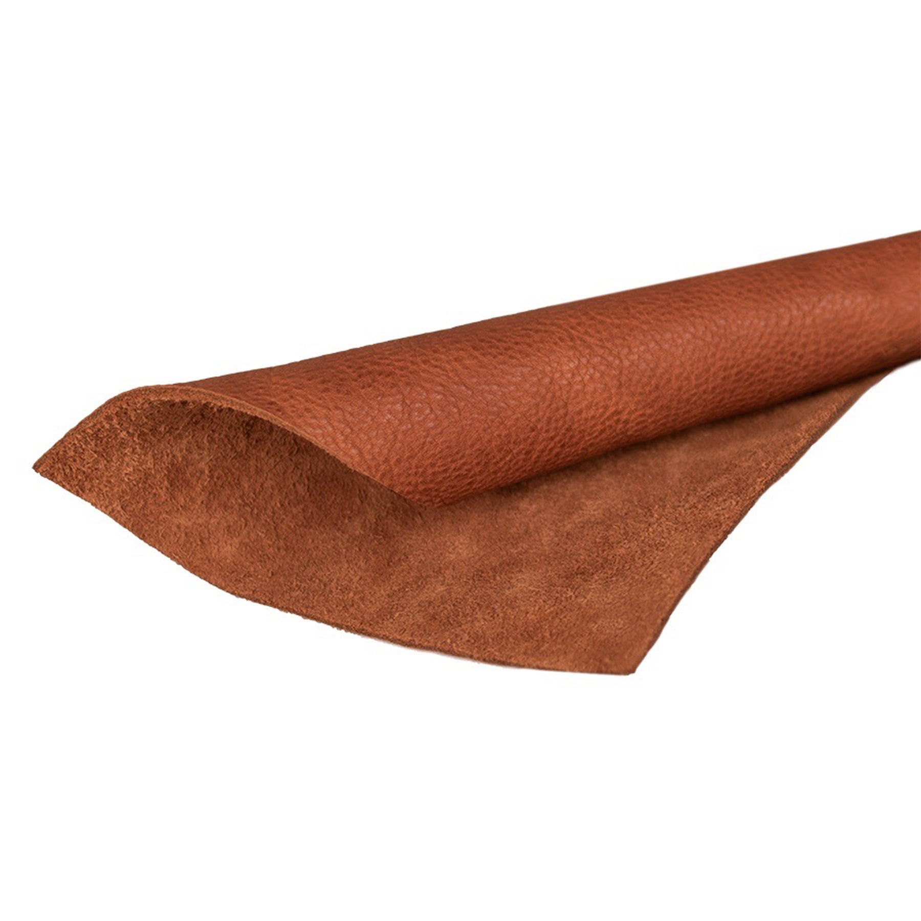 Leder Crunchy in rötlichen braun