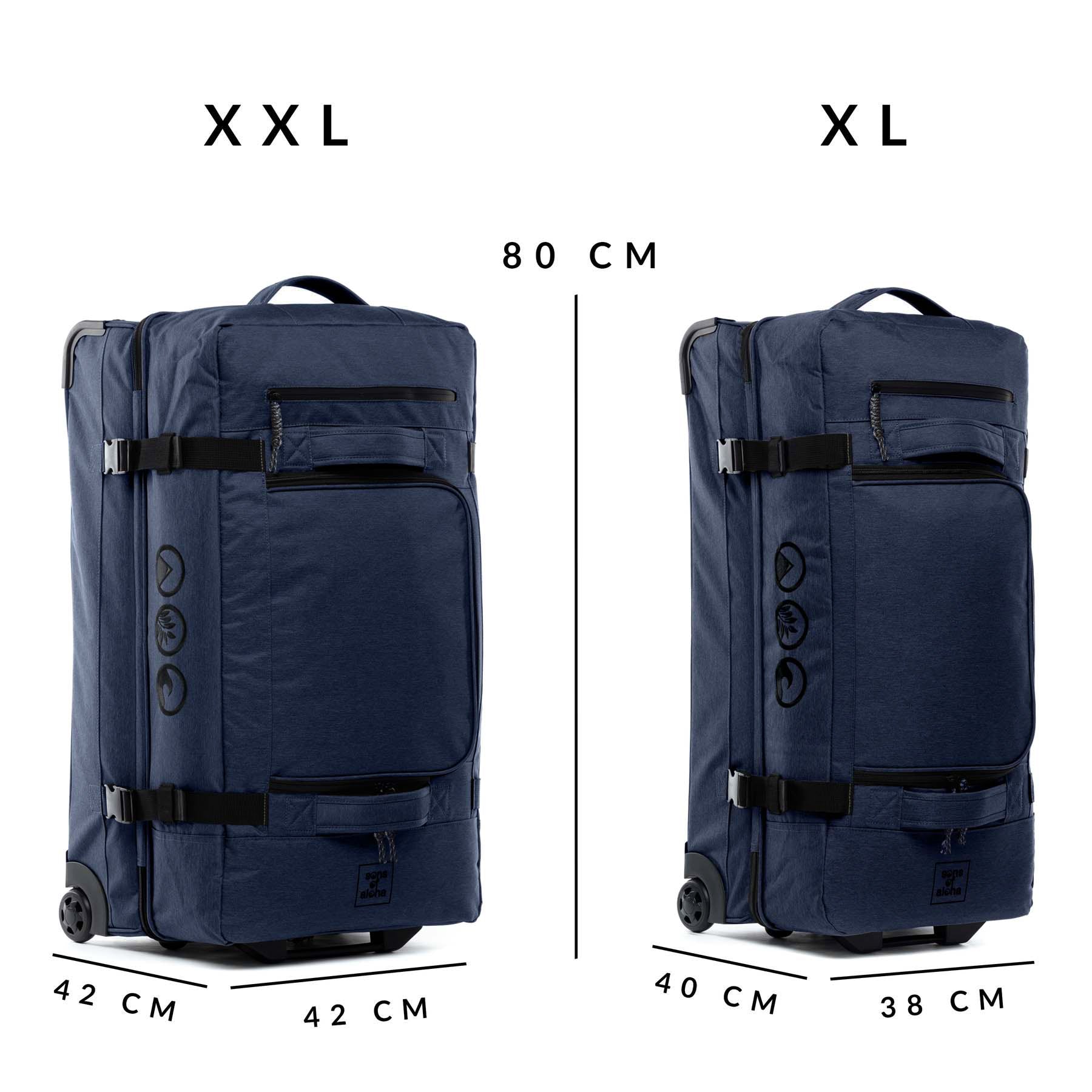 Reisetasche mit 2 Rollen KANE Duffel-Trolley Rollkoffer blau 50008