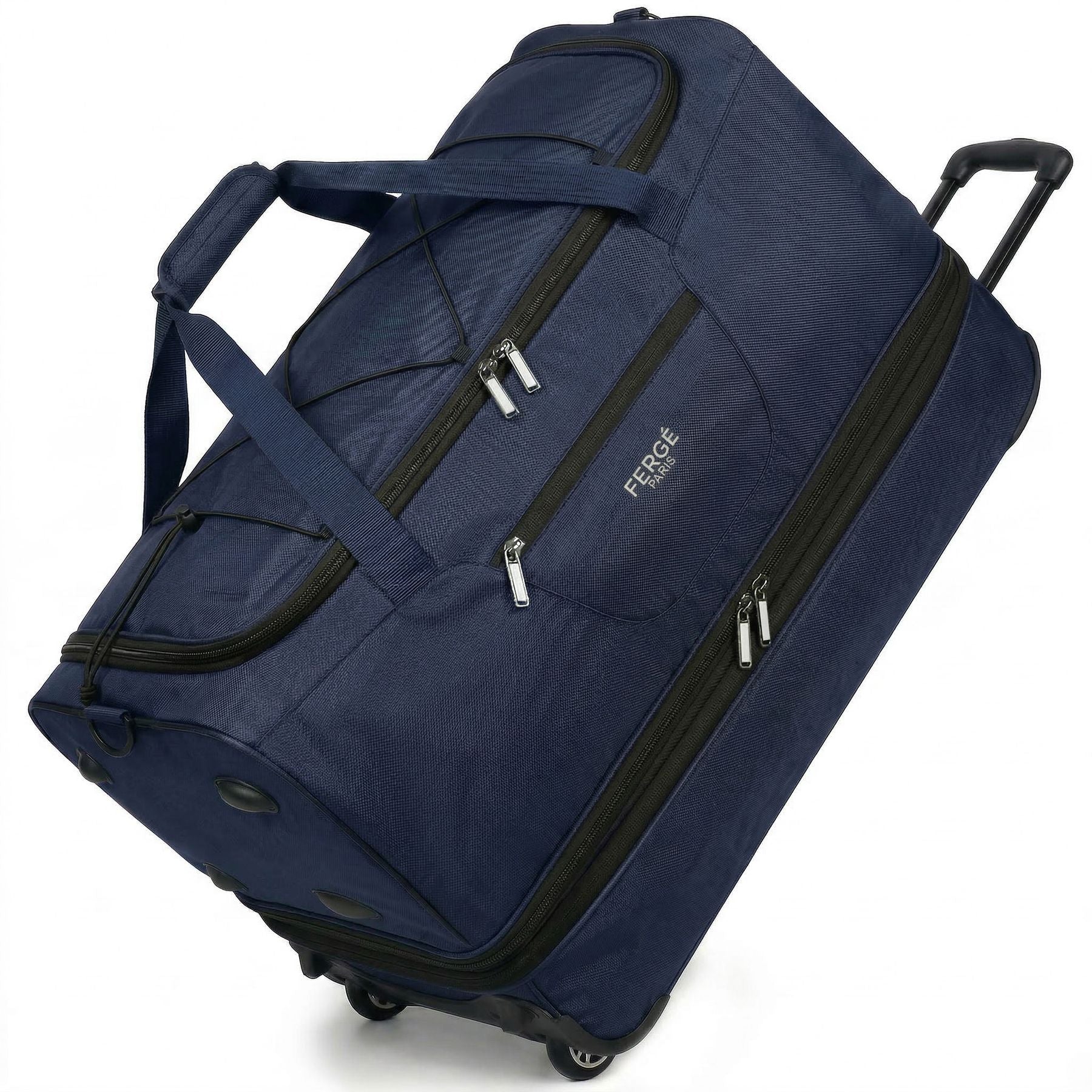 Erweiterbare Reisetasche mit Rollen PARIS blau