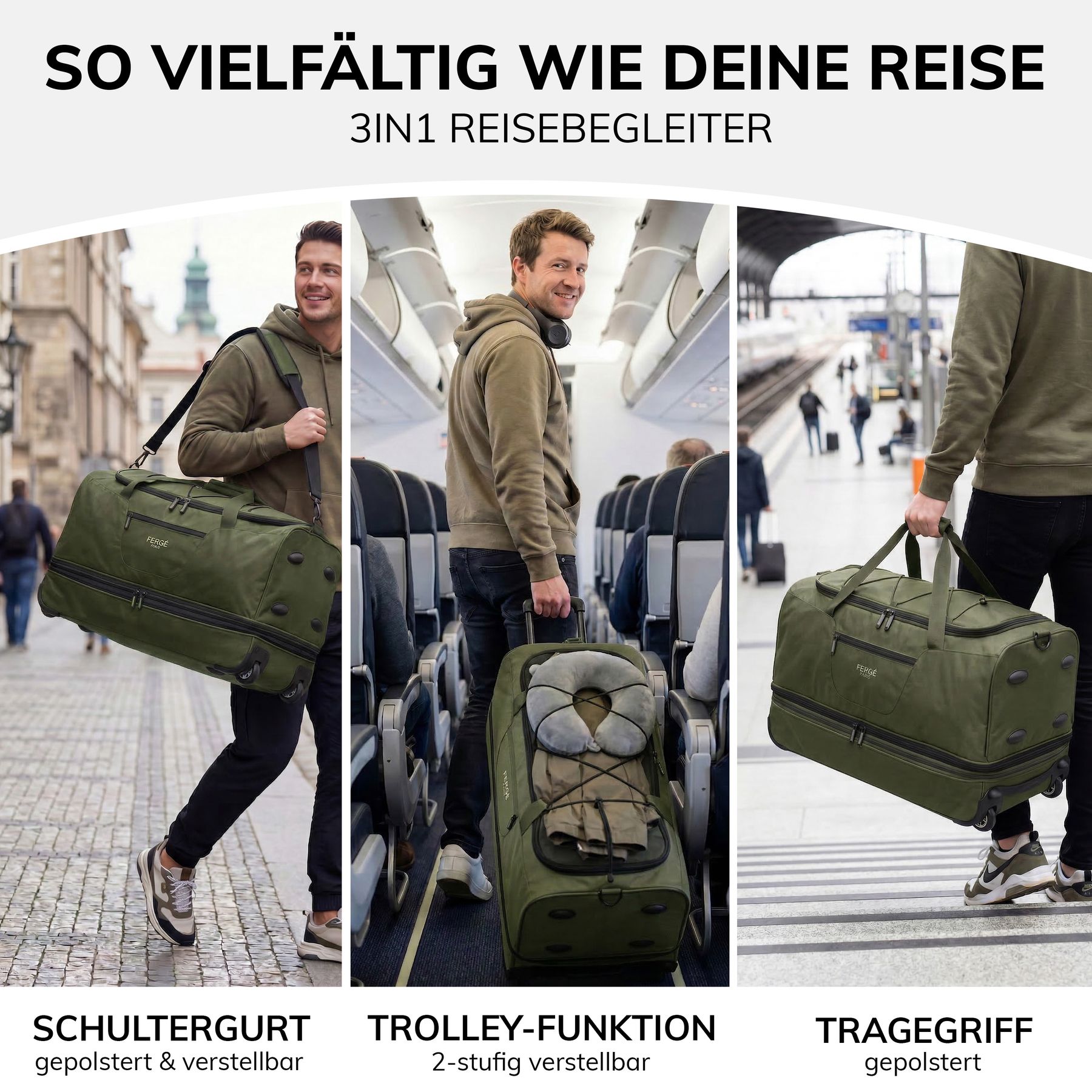 Sac de voyage extensible à roulettes PARIS