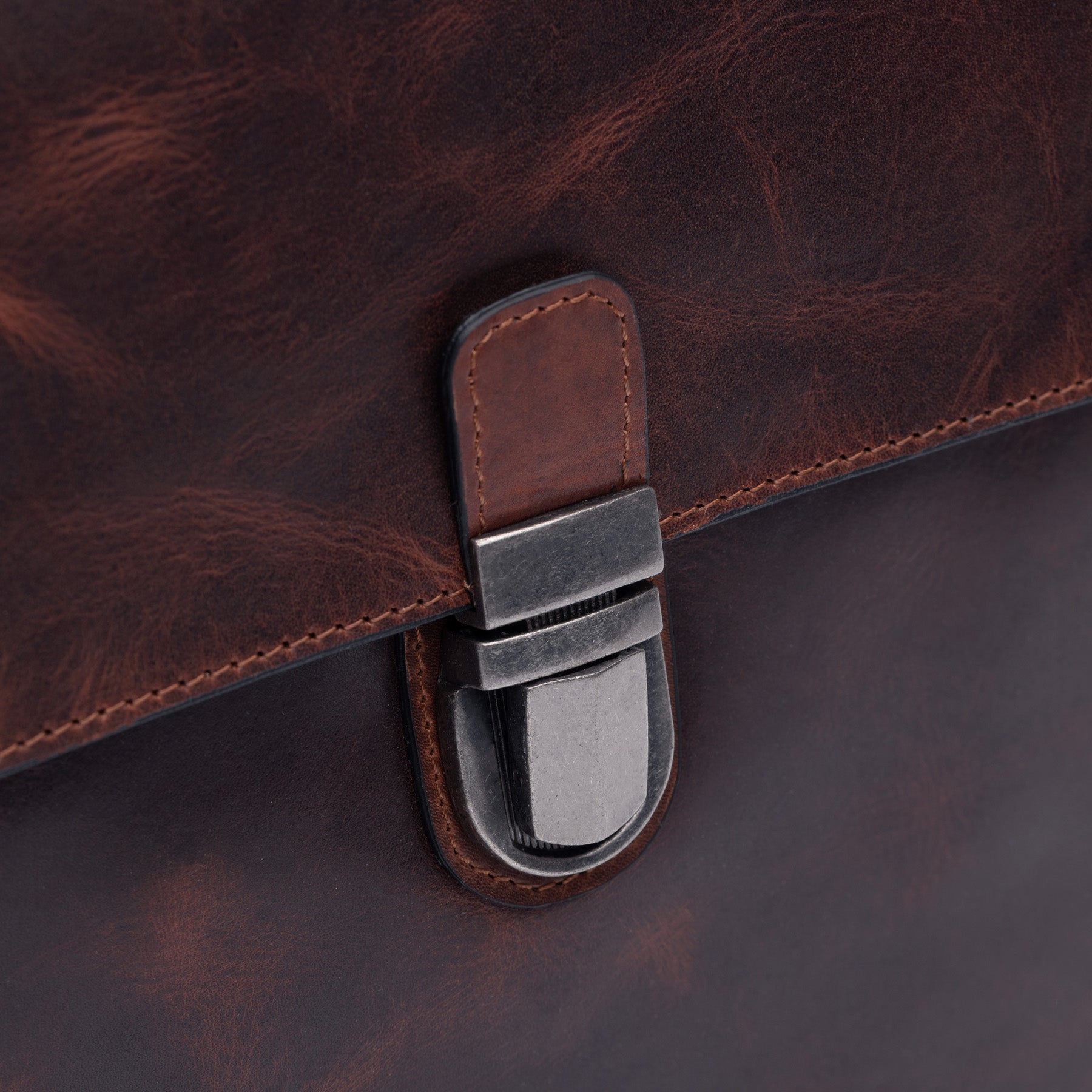 SID & VAIN Arbeitstasche Leder ADRIAN dunkelbraun 5