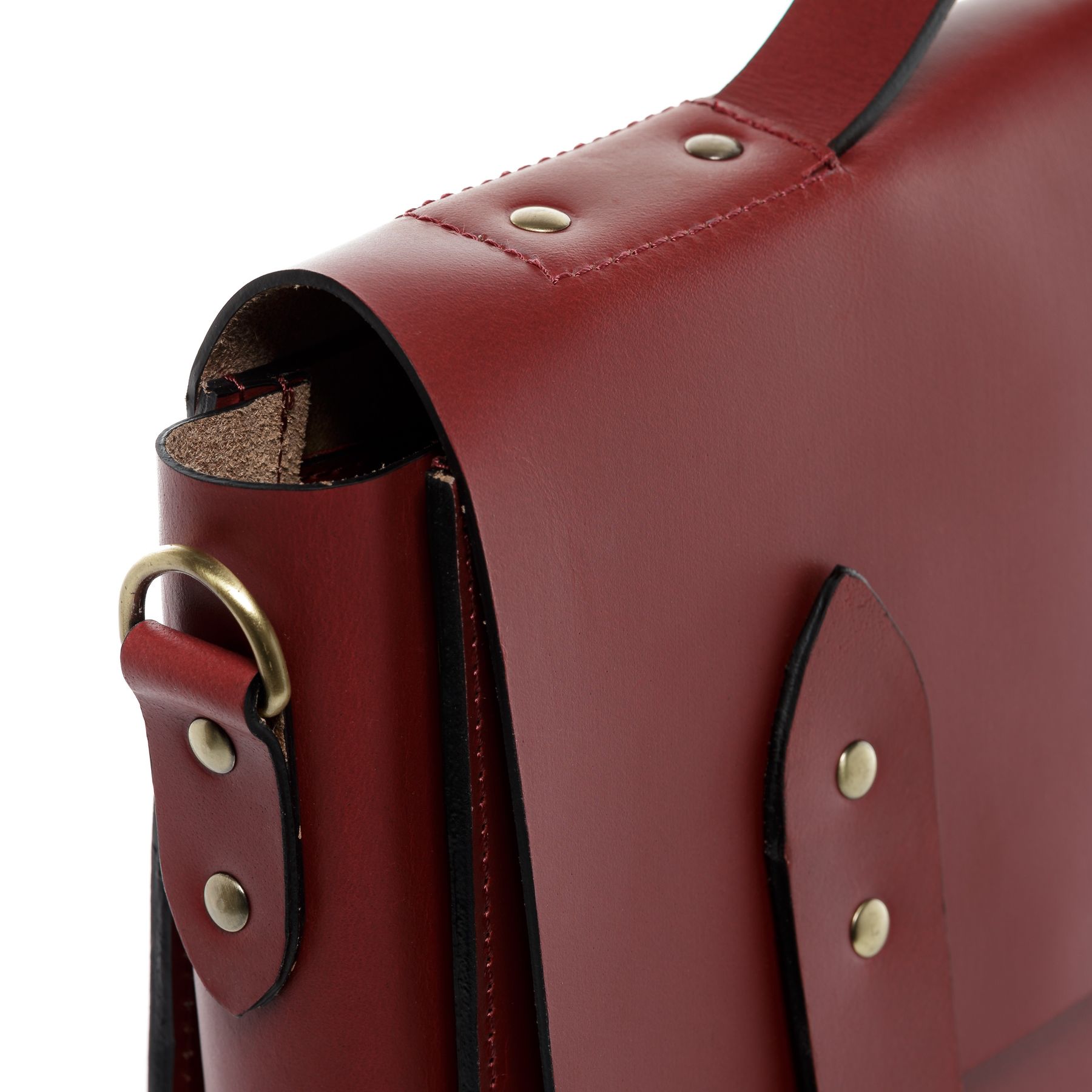 SID & VAIN Aktentasche Leder BOSTON red 23879